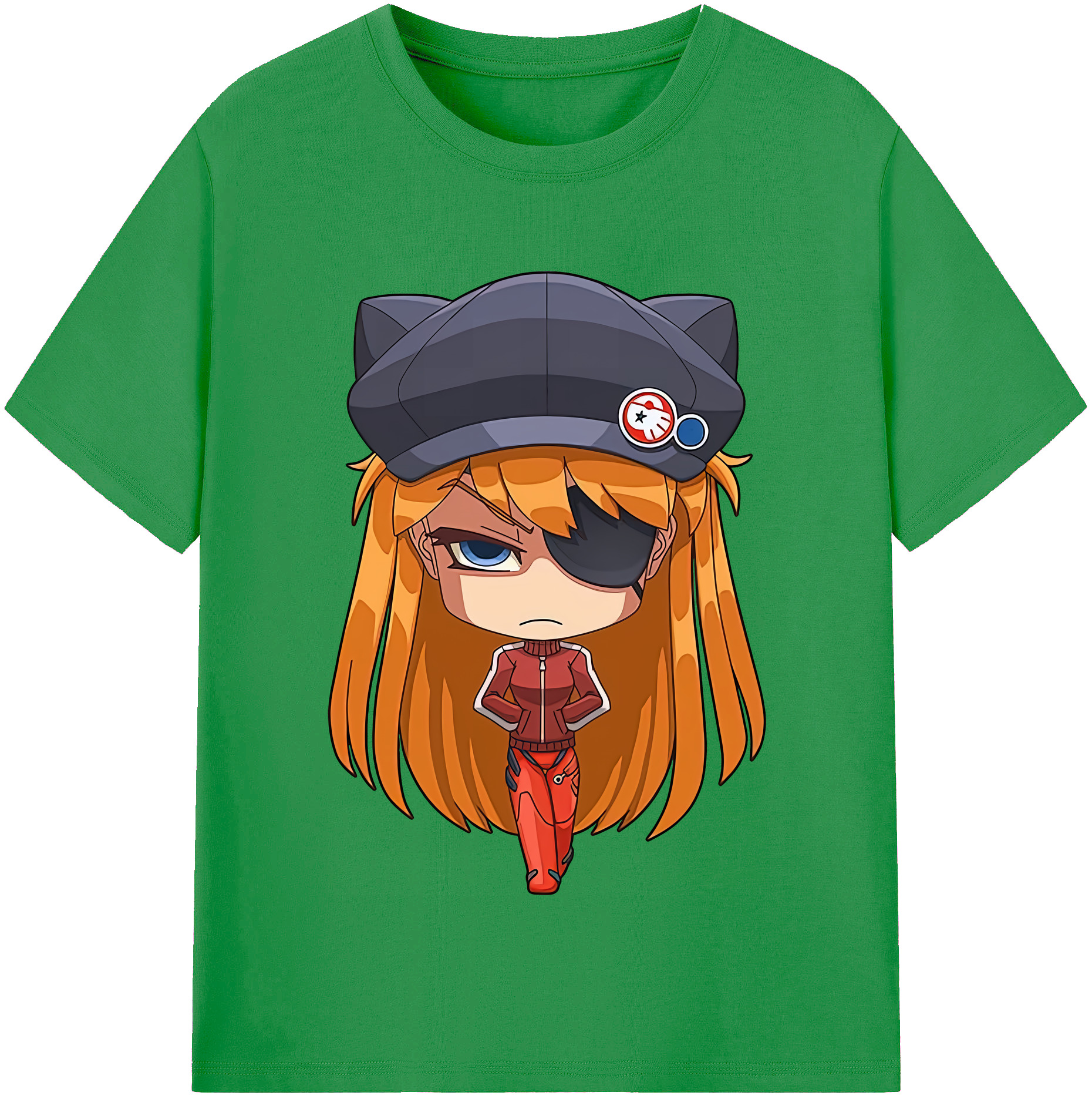（画像用） EVA 新世紀エヴァンゲリオン レディースカジュアルプリントTシャツ（綿100％）