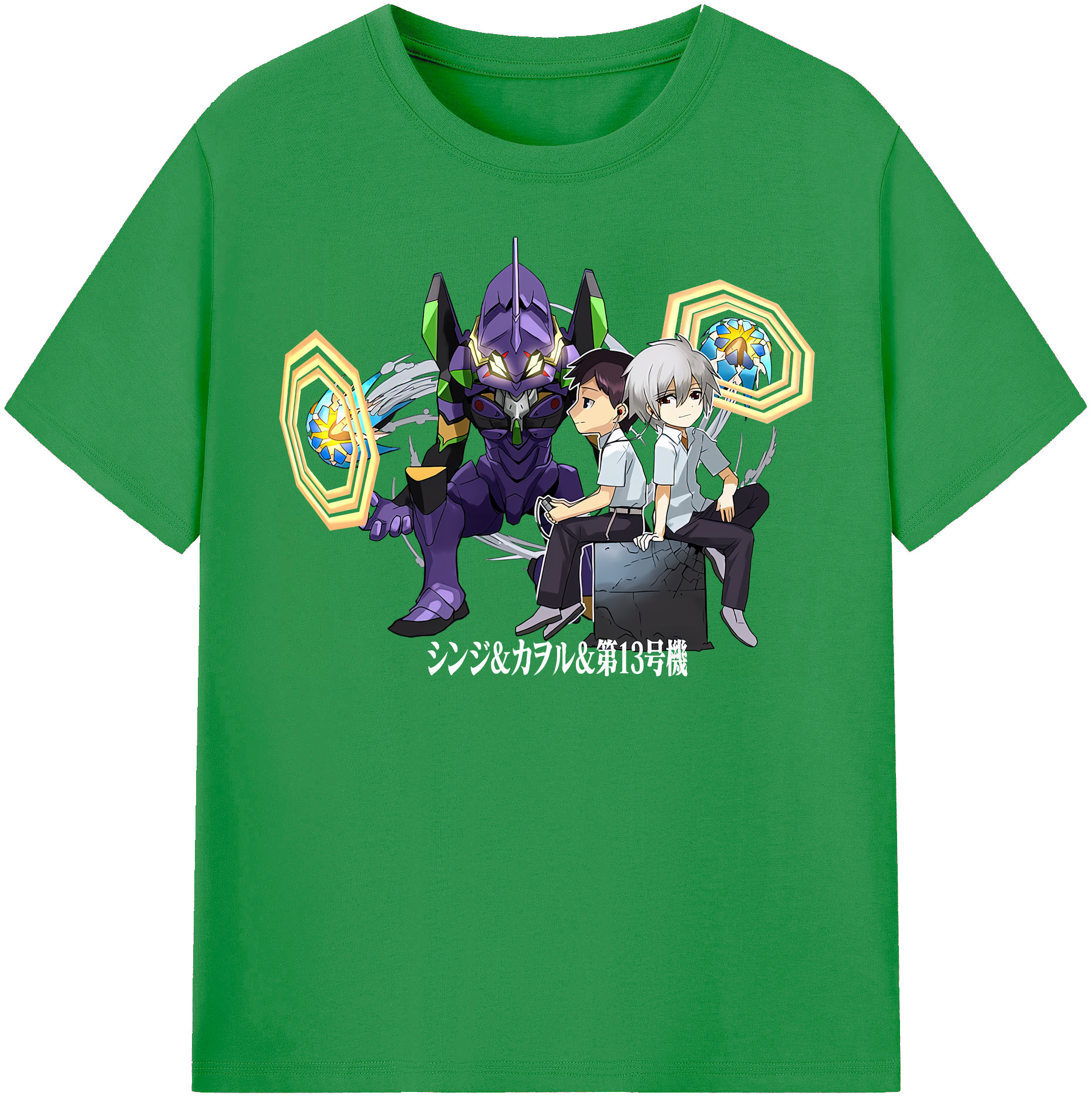 （画像用） EVA 新世紀エヴァンゲリオン レディースカジュアルプリントTシャツ（綿100％）