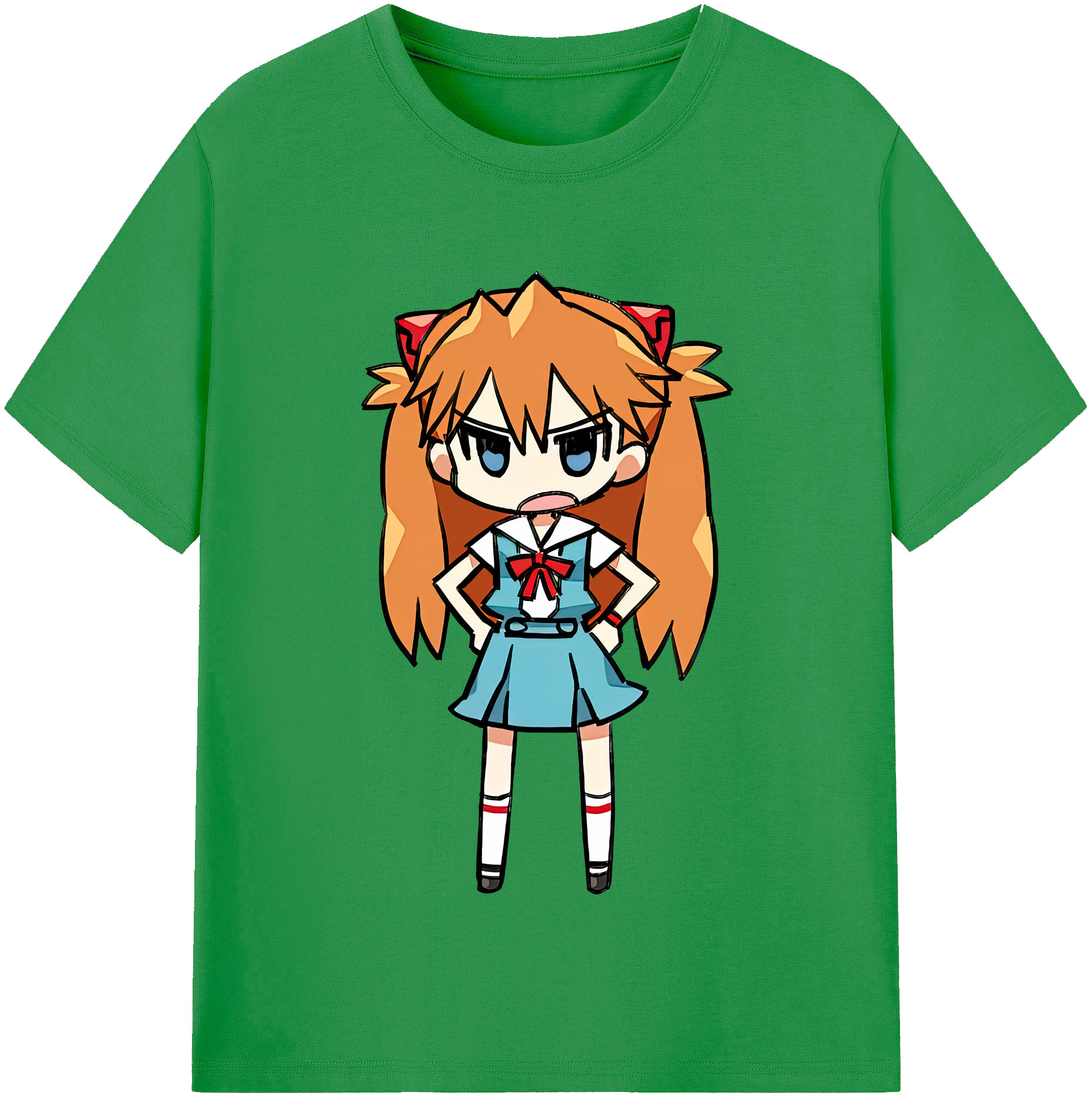 （画像用） EVA 新世紀エヴァンゲリオン レディースカジュアルプリントTシャツ（綿100％）