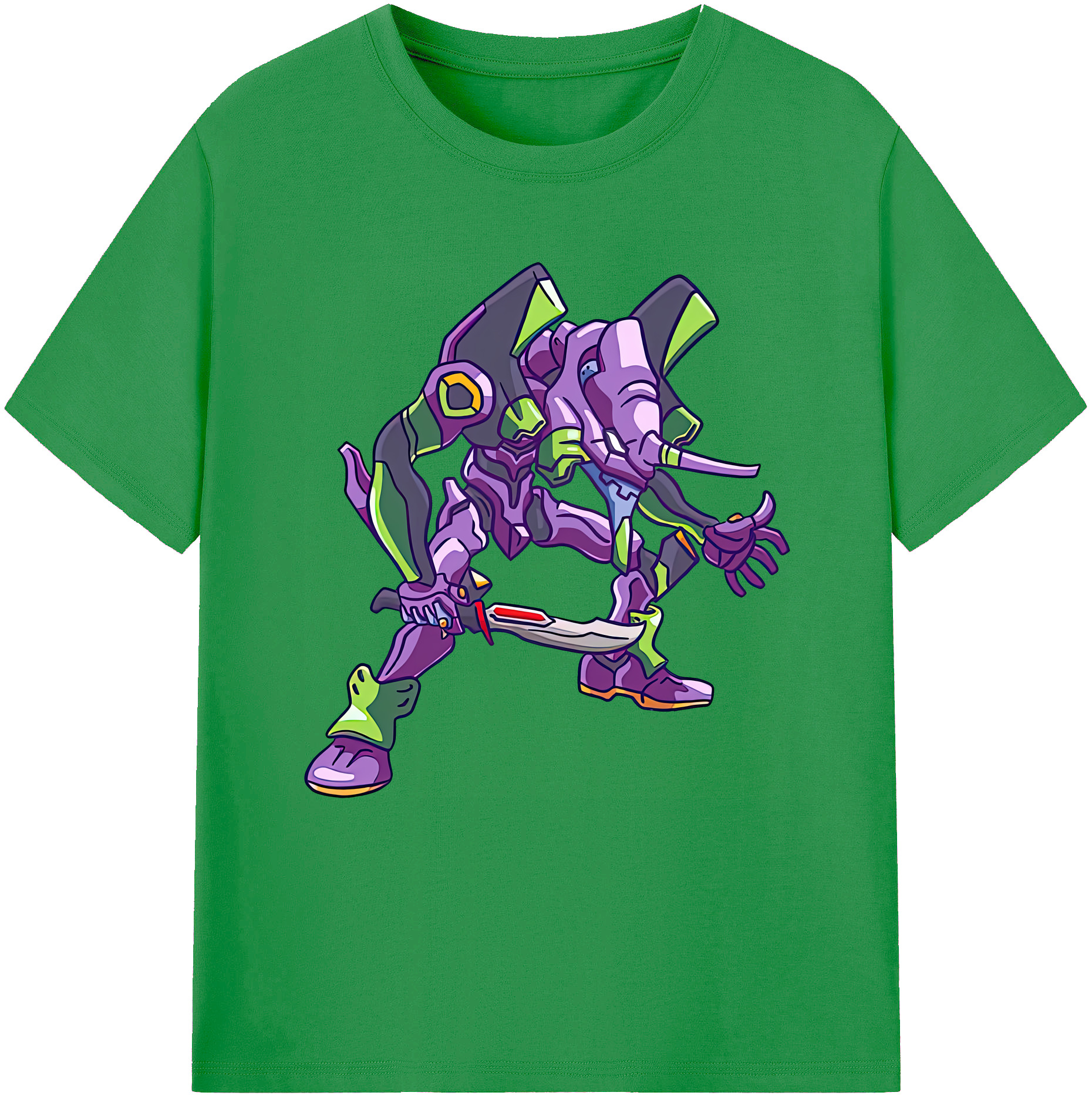 （画像用） EVA 新世紀エヴァンゲリオン レディースカジュアルプリントTシャツ（綿100％）