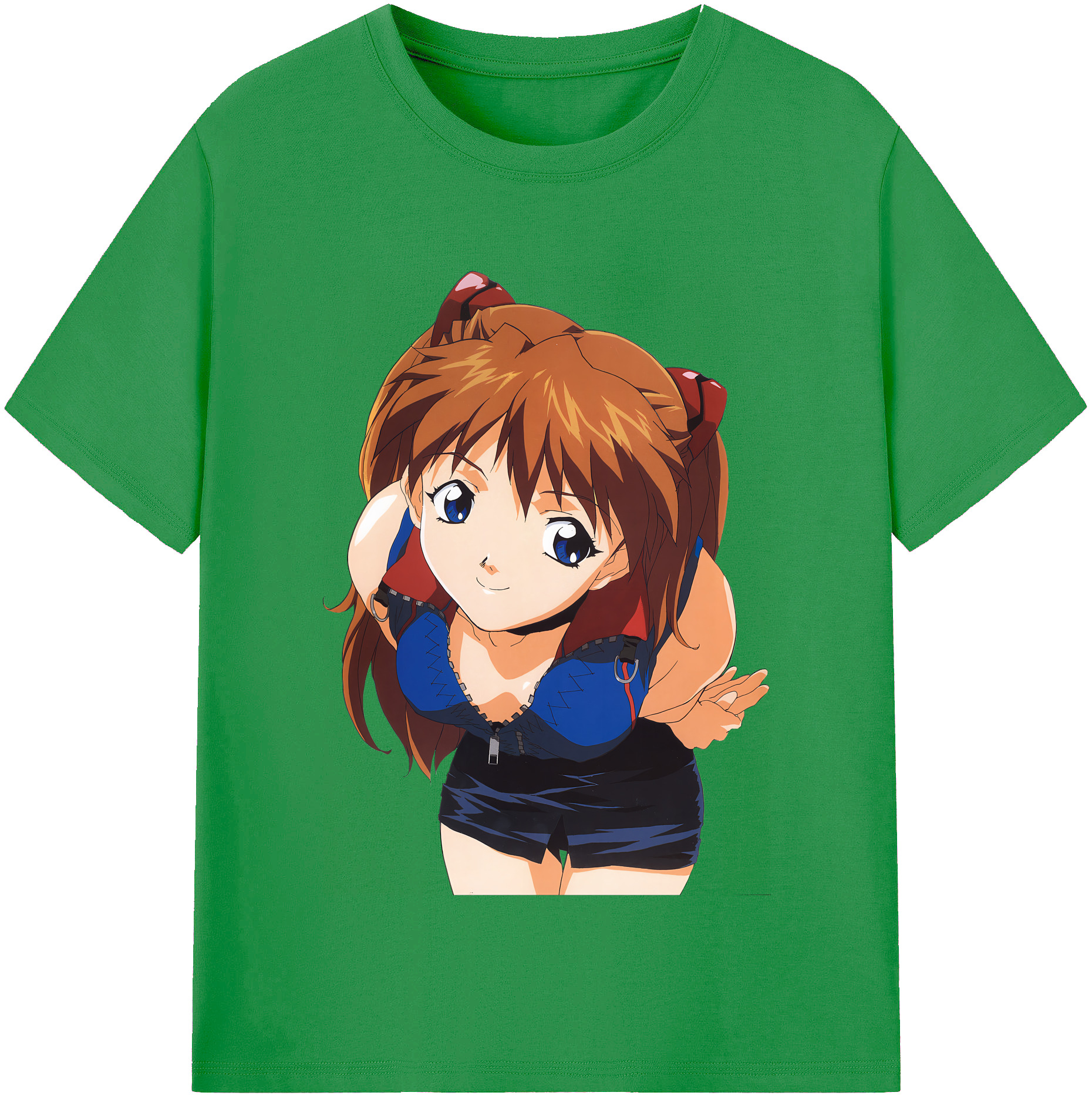 （画像用） EVA 新世紀エヴァンゲリオン レディースカジュアルプリントTシャツ（綿100％）