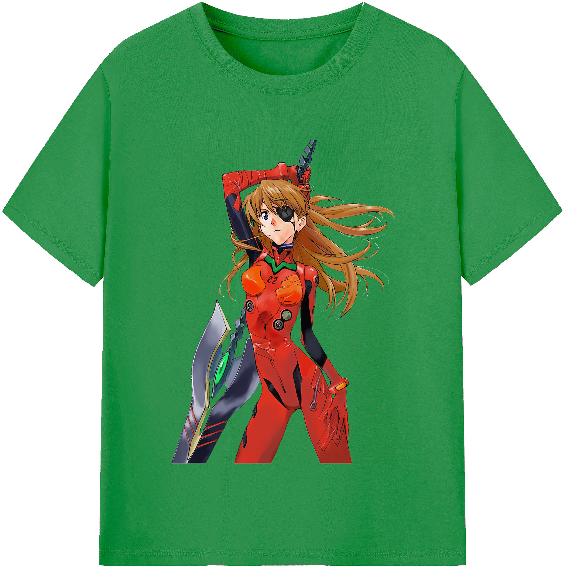 （画像用） EVA 新世紀エヴァンゲリオン レディースカジュアルプリントTシャツ（綿100％）