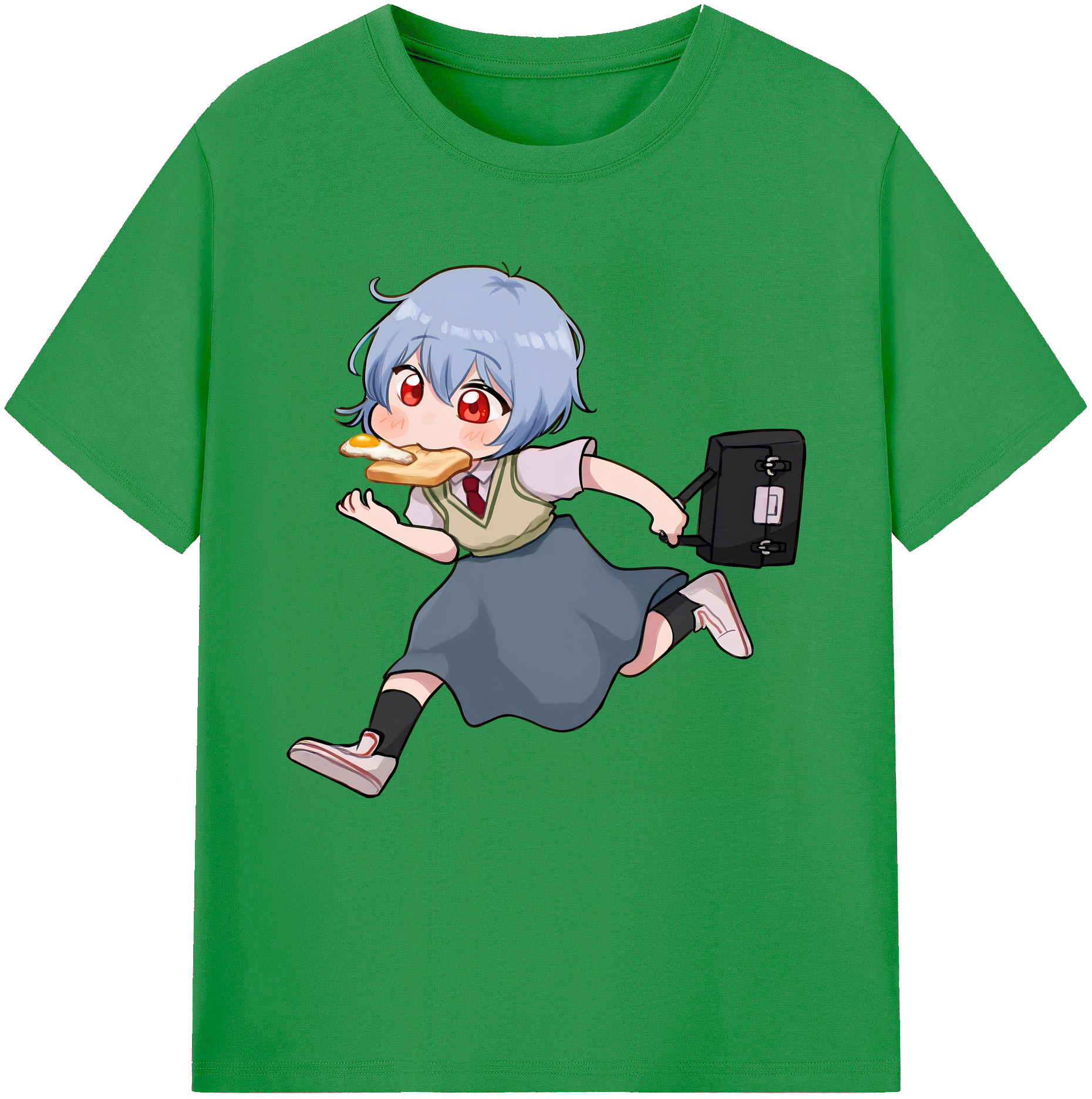 （画像用） EVA 新世紀エヴァンゲリオン レディースカジュアルプリントTシャツ（綿100％）