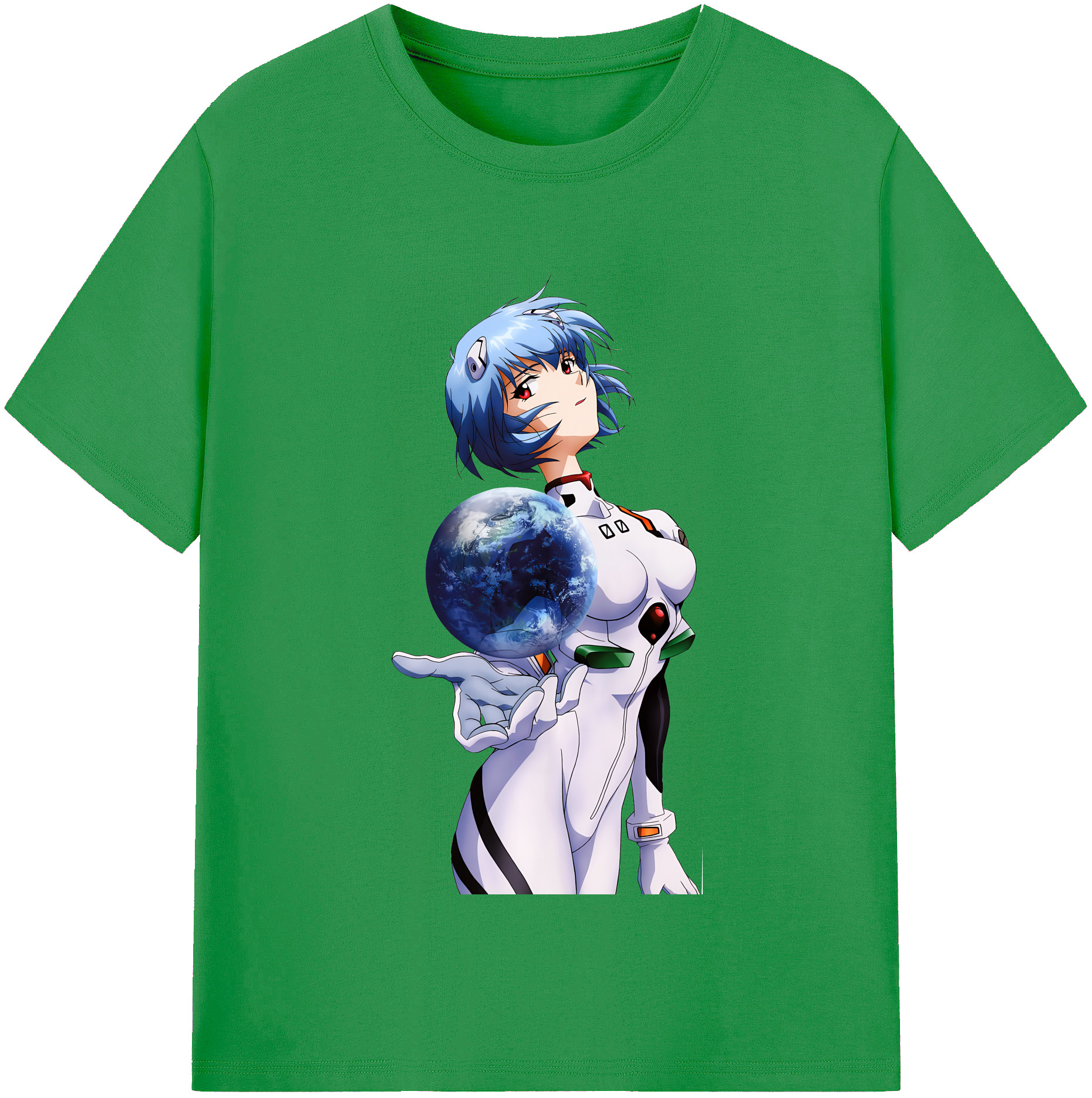 （画像用） EVA 新世紀エヴァンゲリオン レディースカジュアルプリントTシャツ（綿100％）