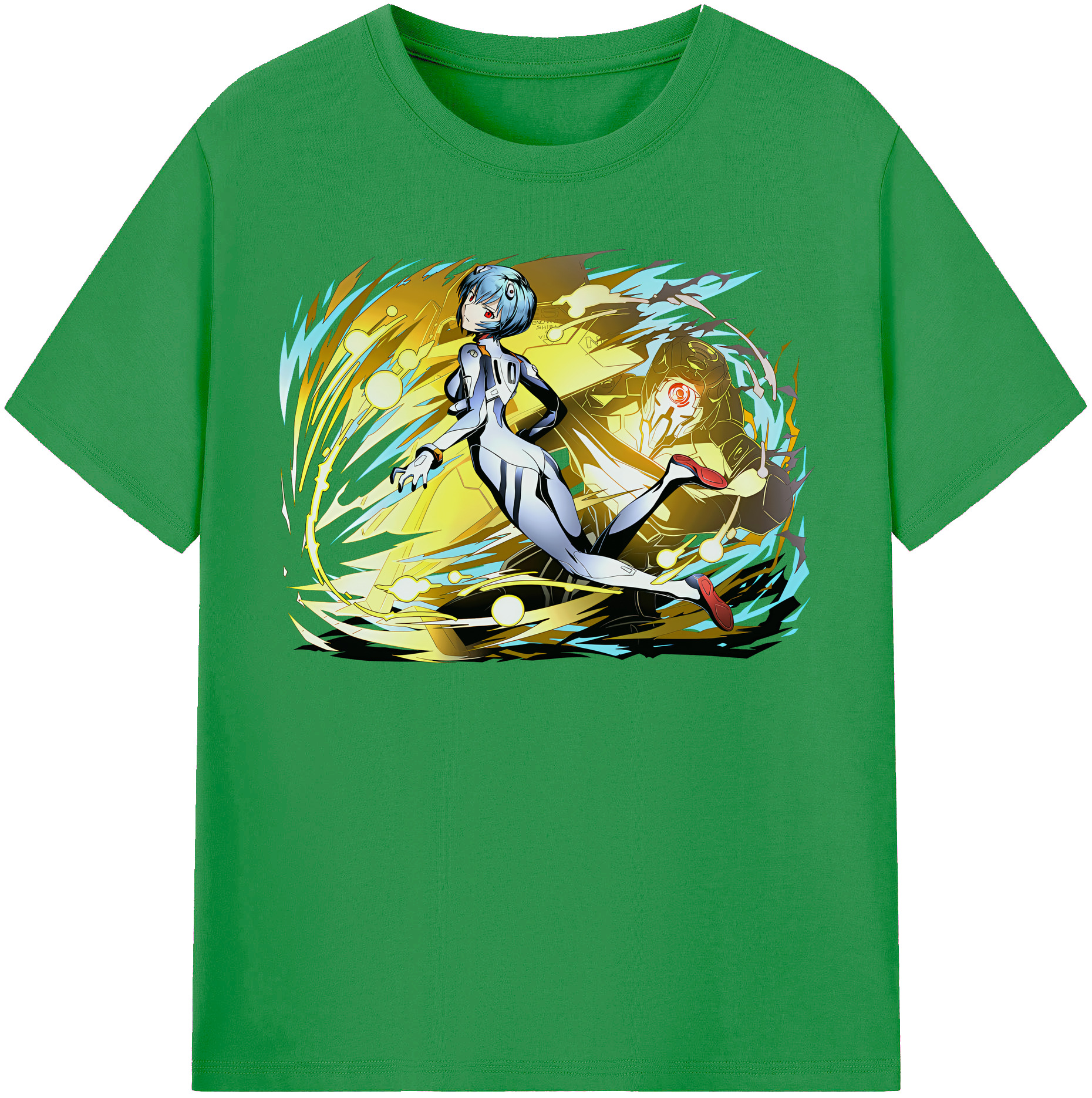 （画像用） EVA 新世紀エヴァンゲリオン レディースカジュアルプリントTシャツ（綿100％）