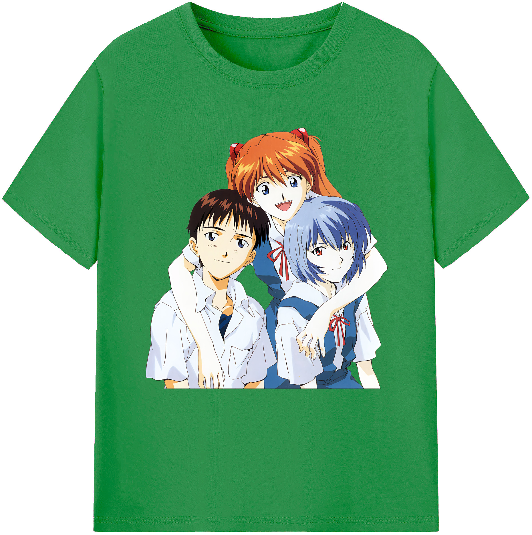 （画像用） EVA 新世紀エヴァンゲリオン レディースカジュアルプリントTシャツ（綿100％）