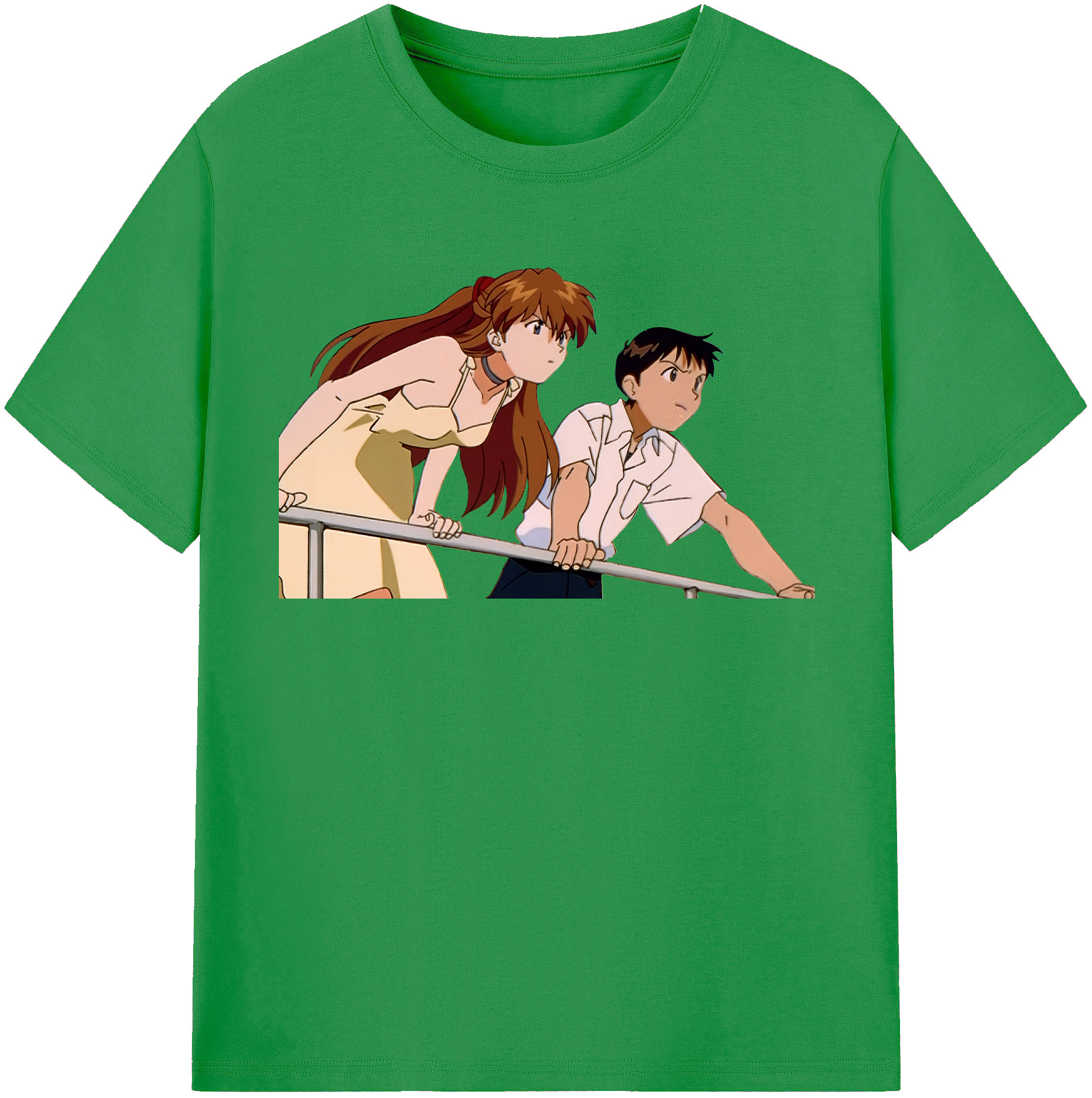（画像用） EVA 新世紀エヴァンゲリオン レディースカジュアルプリントTシャツ（綿100％）