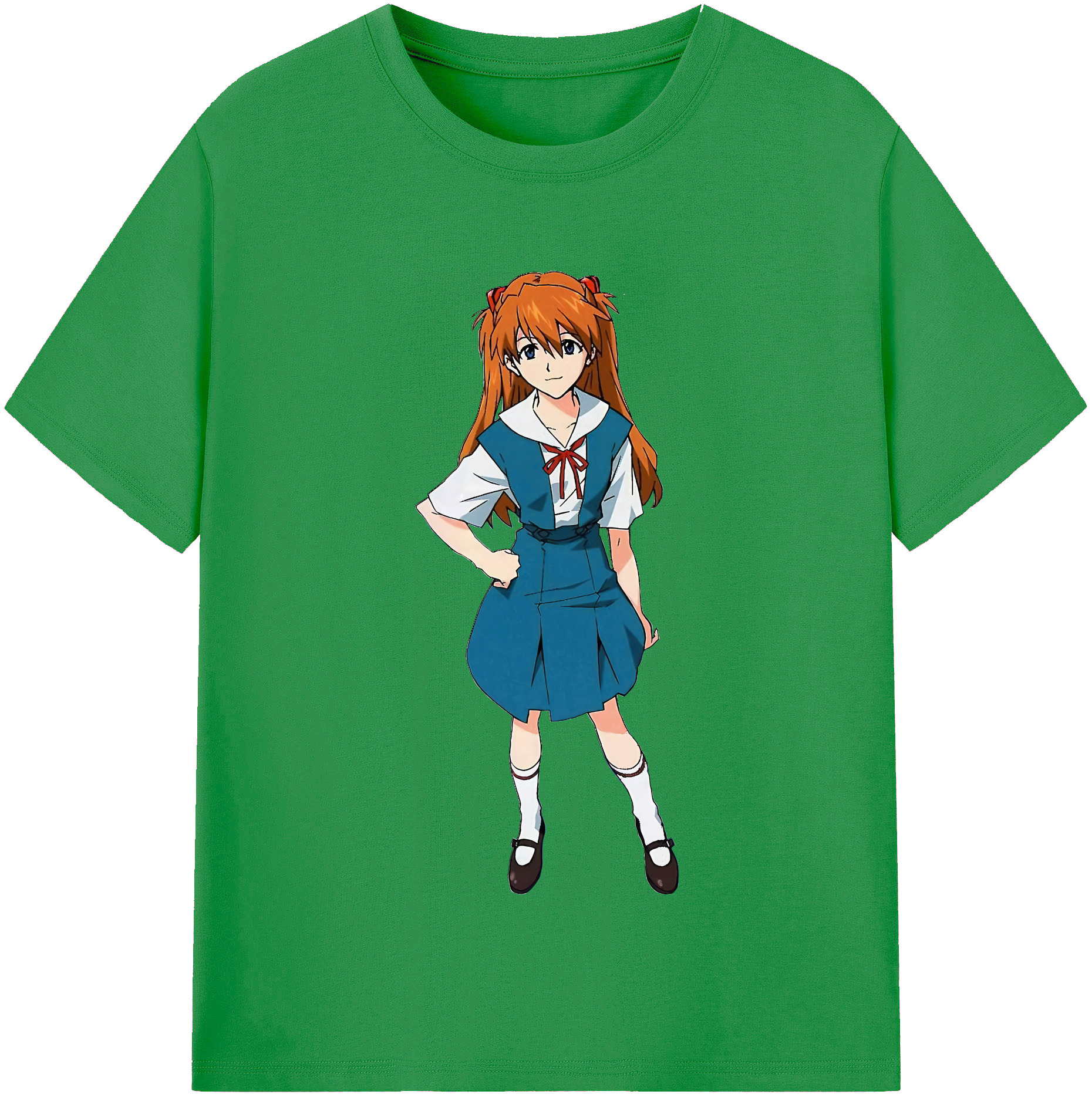 （画像用） EVA 新世紀エヴァンゲリオン レディースカジュアルプリントTシャツ（綿100％）