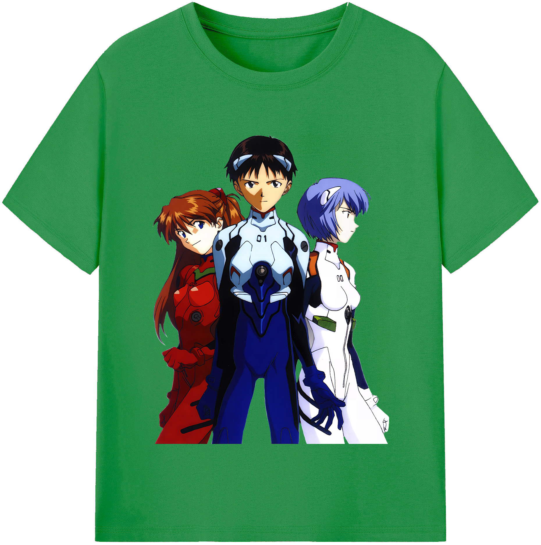 （画像用） EVA 新世紀エヴァンゲリオン レディースカジュアルプリントTシャツ（綿100％）