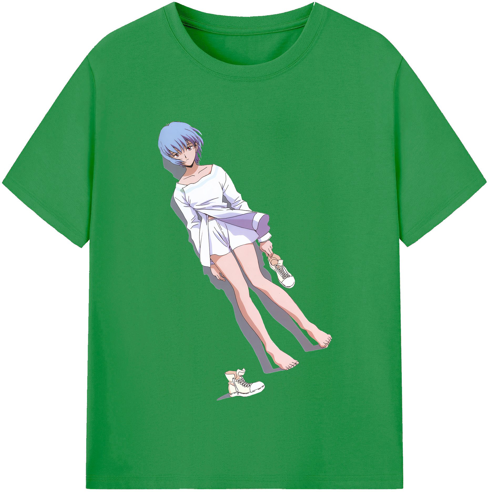（画像用） EVA 新世紀エヴァンゲリオン レディースカジュアルプリントTシャツ（綿100％）