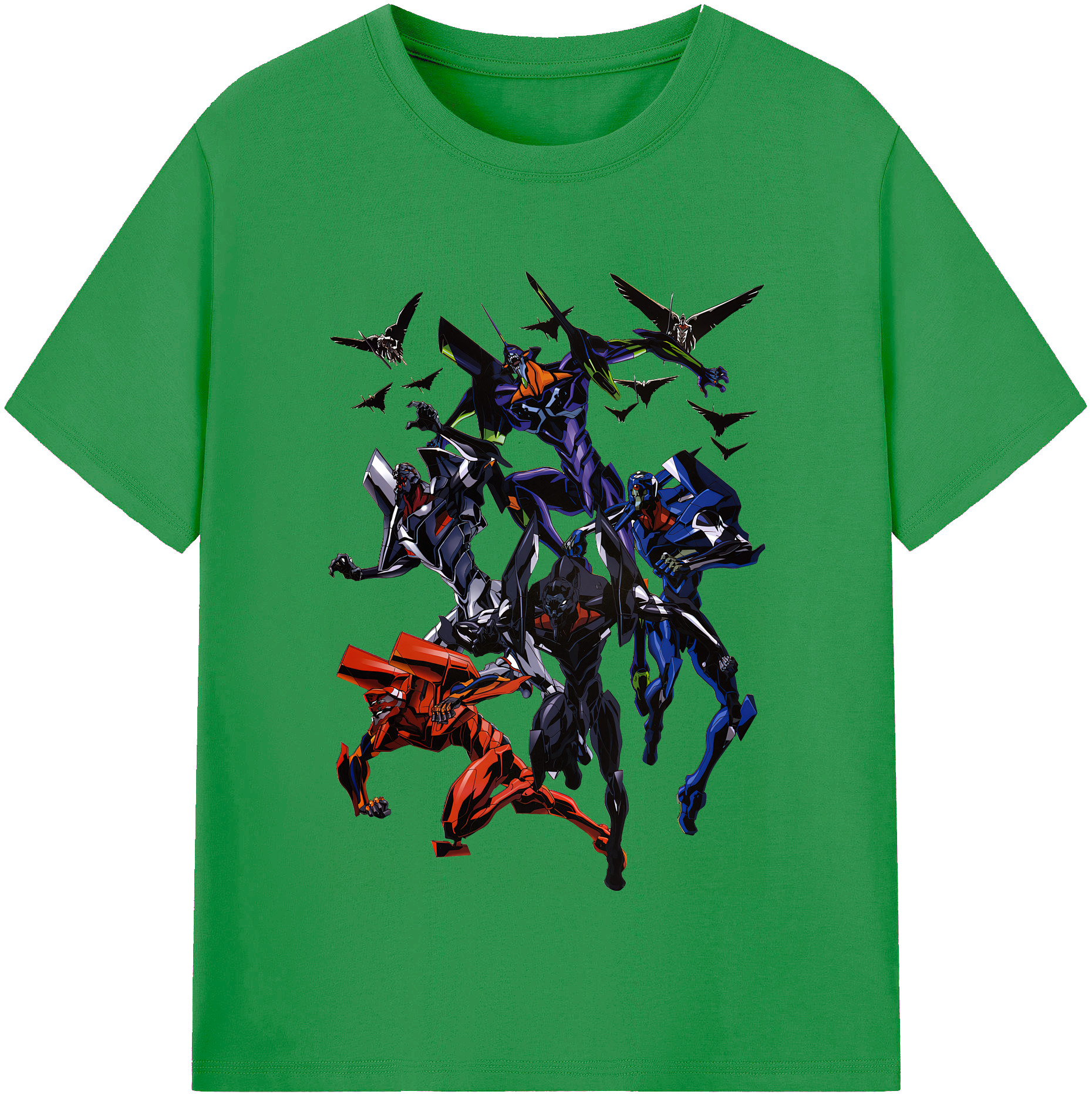 （画像用） EVA 新世紀エヴァンゲリオン レディースカジュアルプリントTシャツ（綿100％）