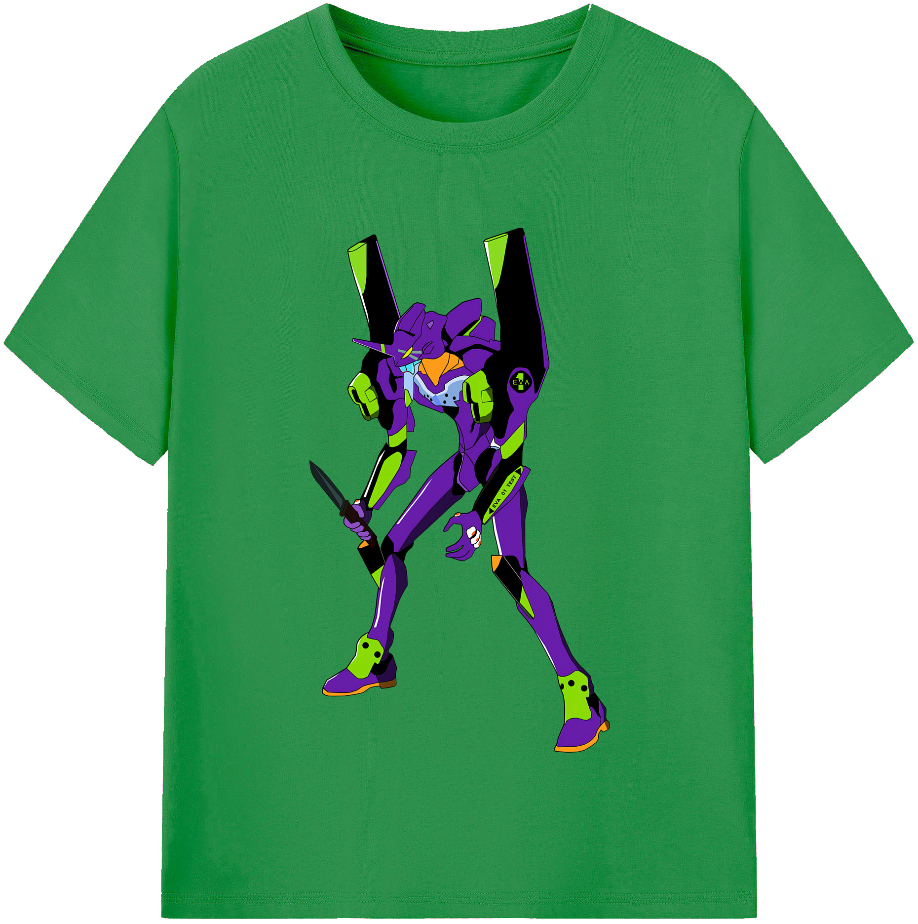 （画像用） EVA 新世紀エヴァンゲリオン レディースカジュアルプリントTシャツ（綿100％）