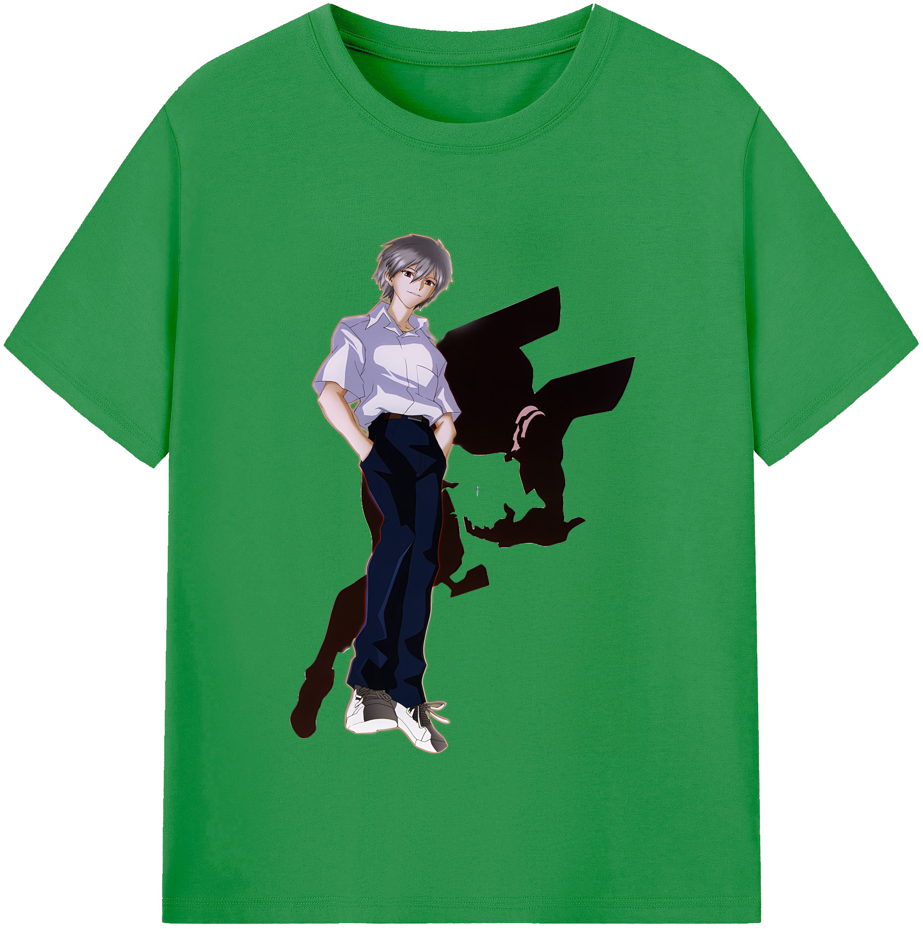 （画像用） EVA 新世紀エヴァンゲリオン レディースカジュアルプリントTシャツ（綿100％）