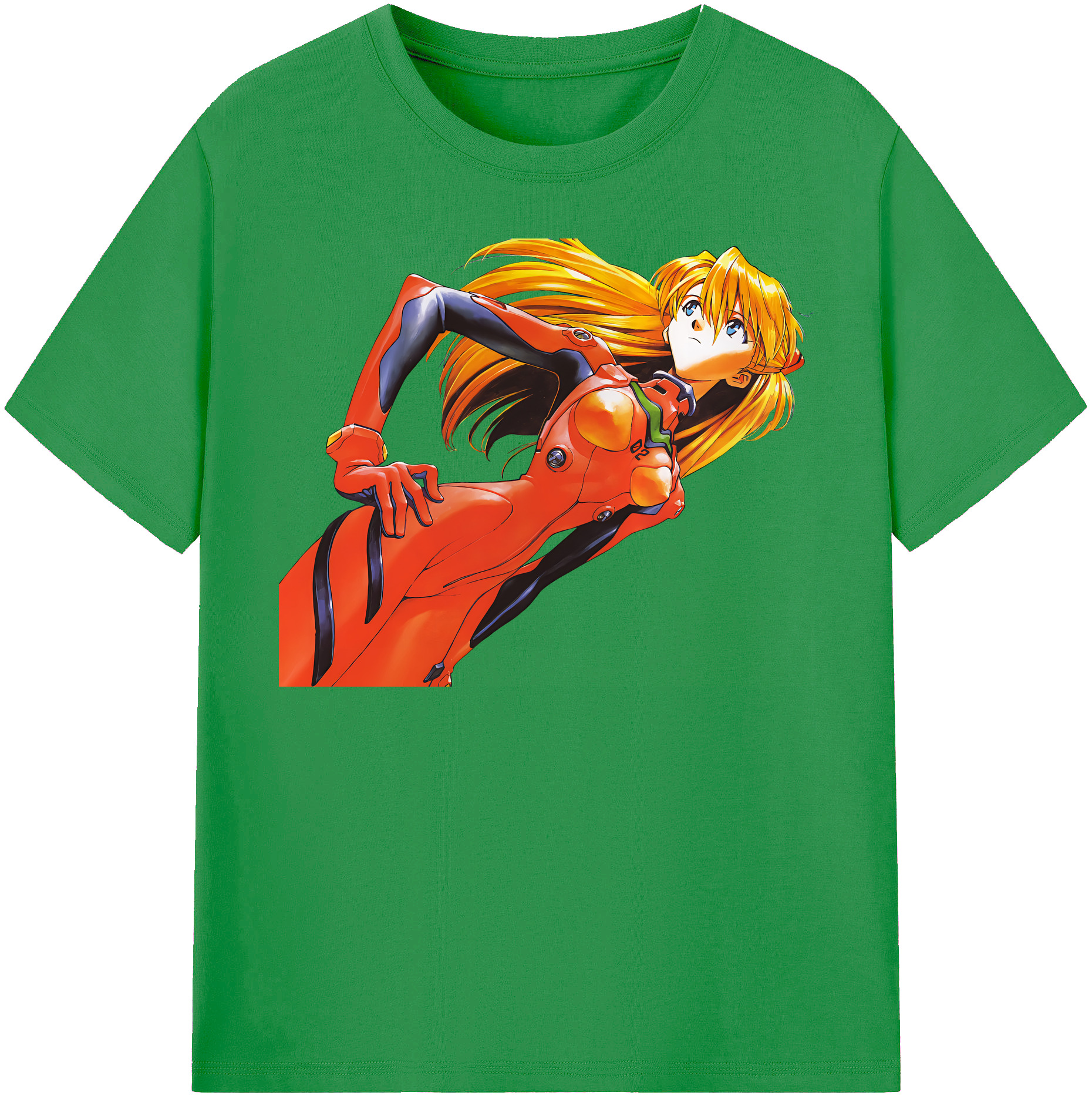 （画像用） EVA 新世紀エヴァンゲリオン レディースカジュアルプリントTシャツ（綿100％）