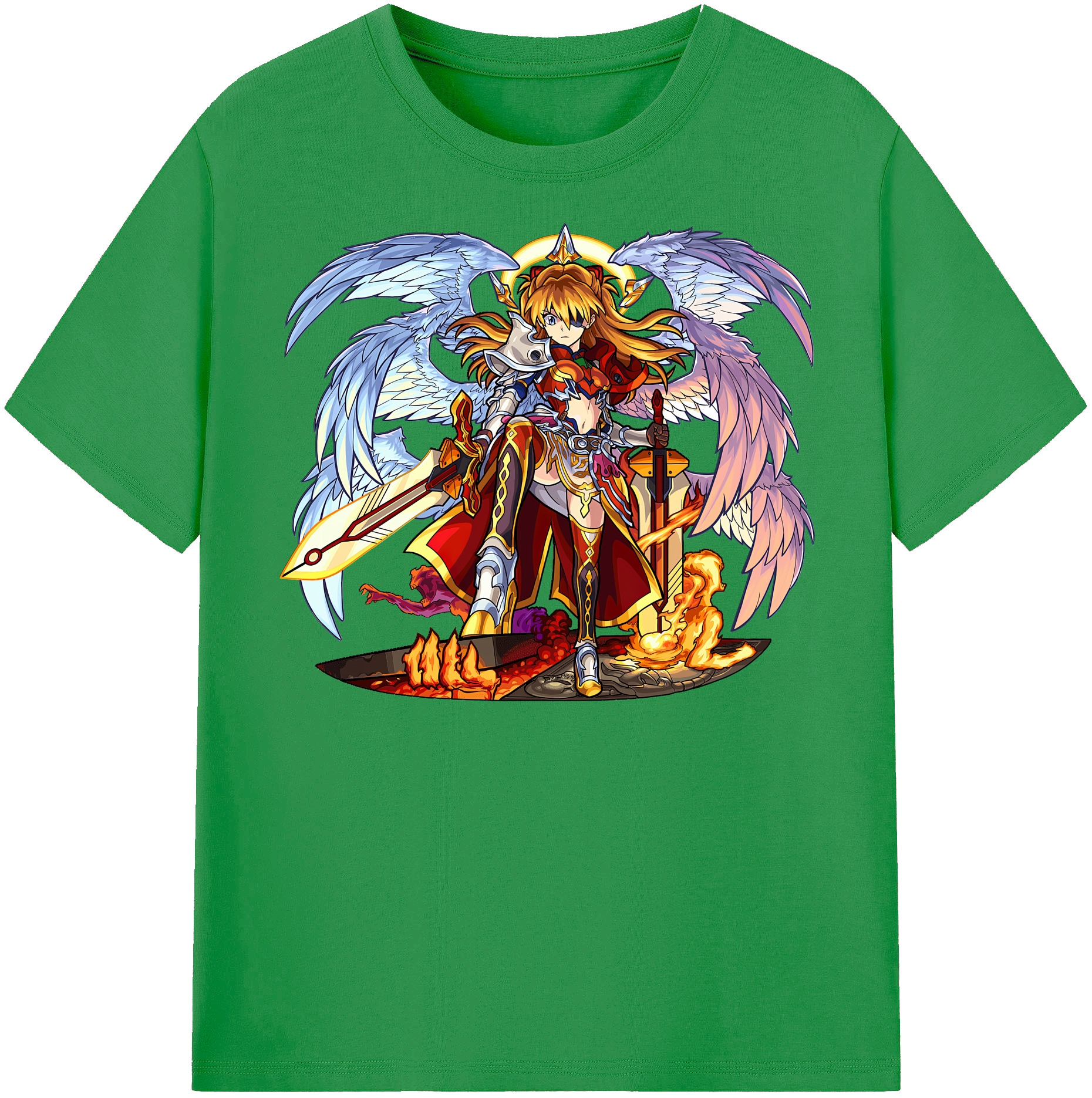 （画像用） EVA 新世紀エヴァンゲリオン レディースカジュアルプリントTシャツ（綿100％）