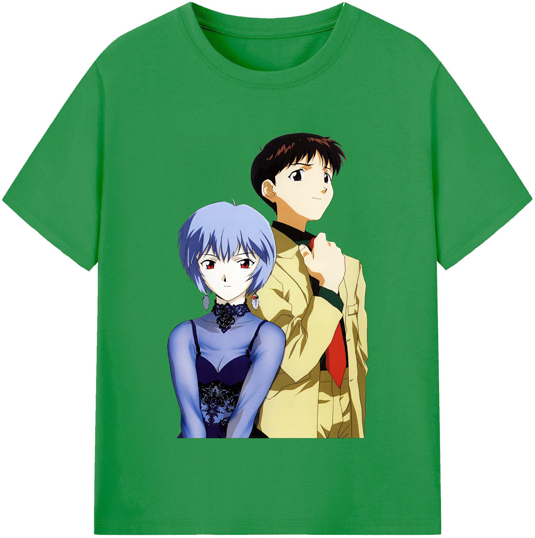 （画像用） EVA 新世紀エヴァンゲリオン レディースカジュアルプリントTシャツ（綿100％）