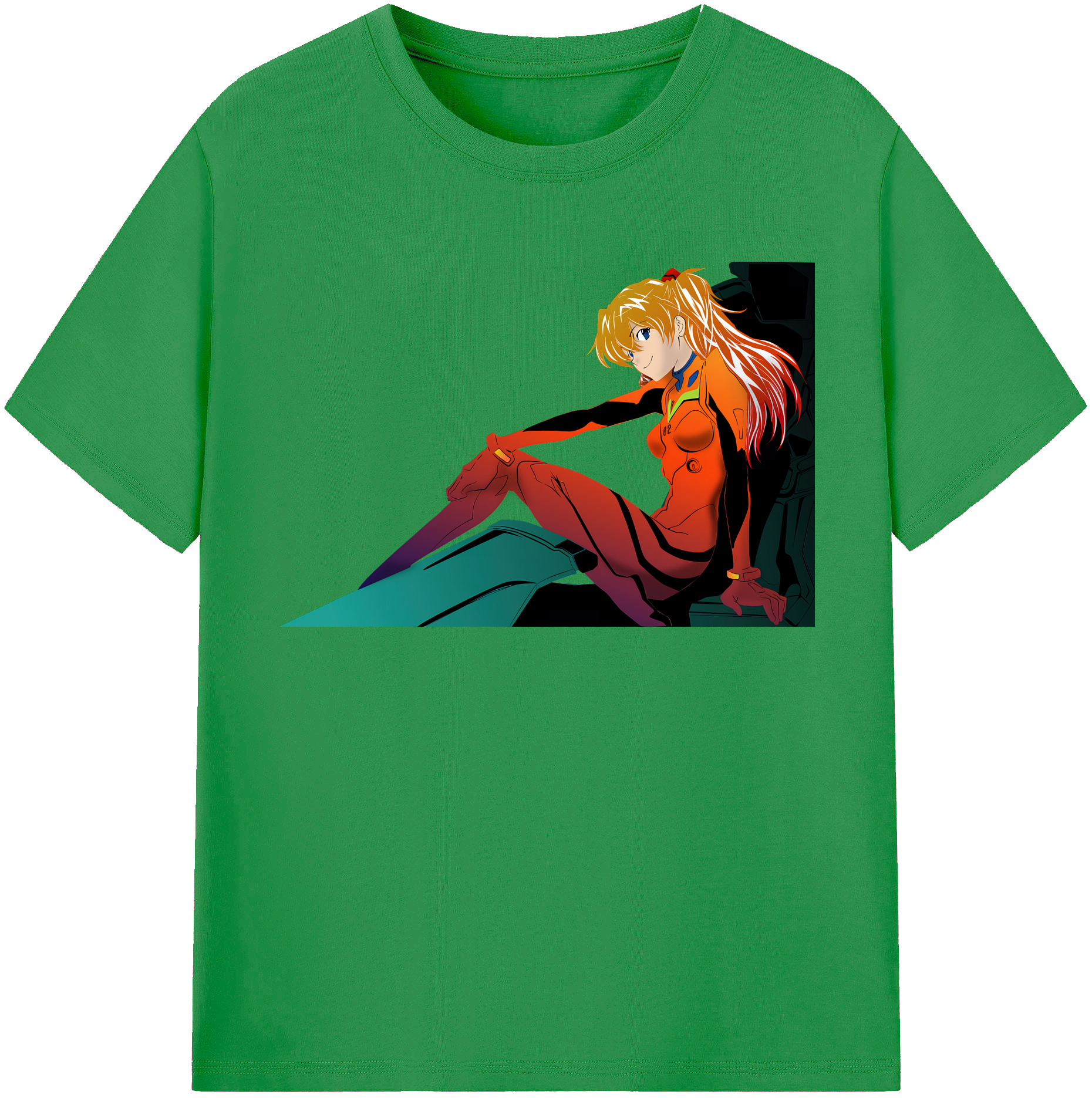 （画像用） EVA 新世紀エヴァンゲリオン レディースカジュアルプリントTシャツ（綿100％）