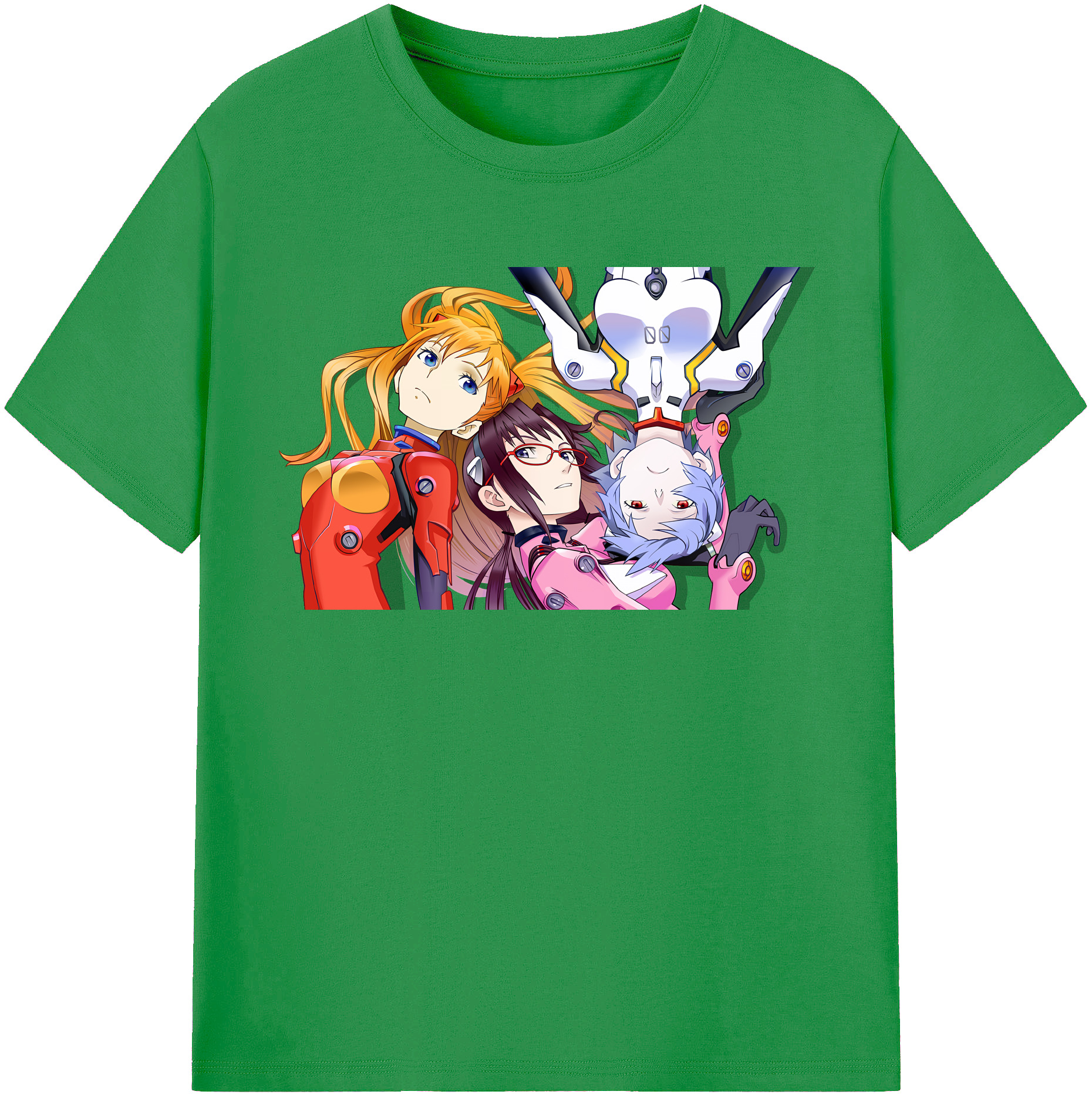 （画像用） EVA 新世紀エヴァンゲリオン レディースカジュアルプリントTシャツ（綿100％）