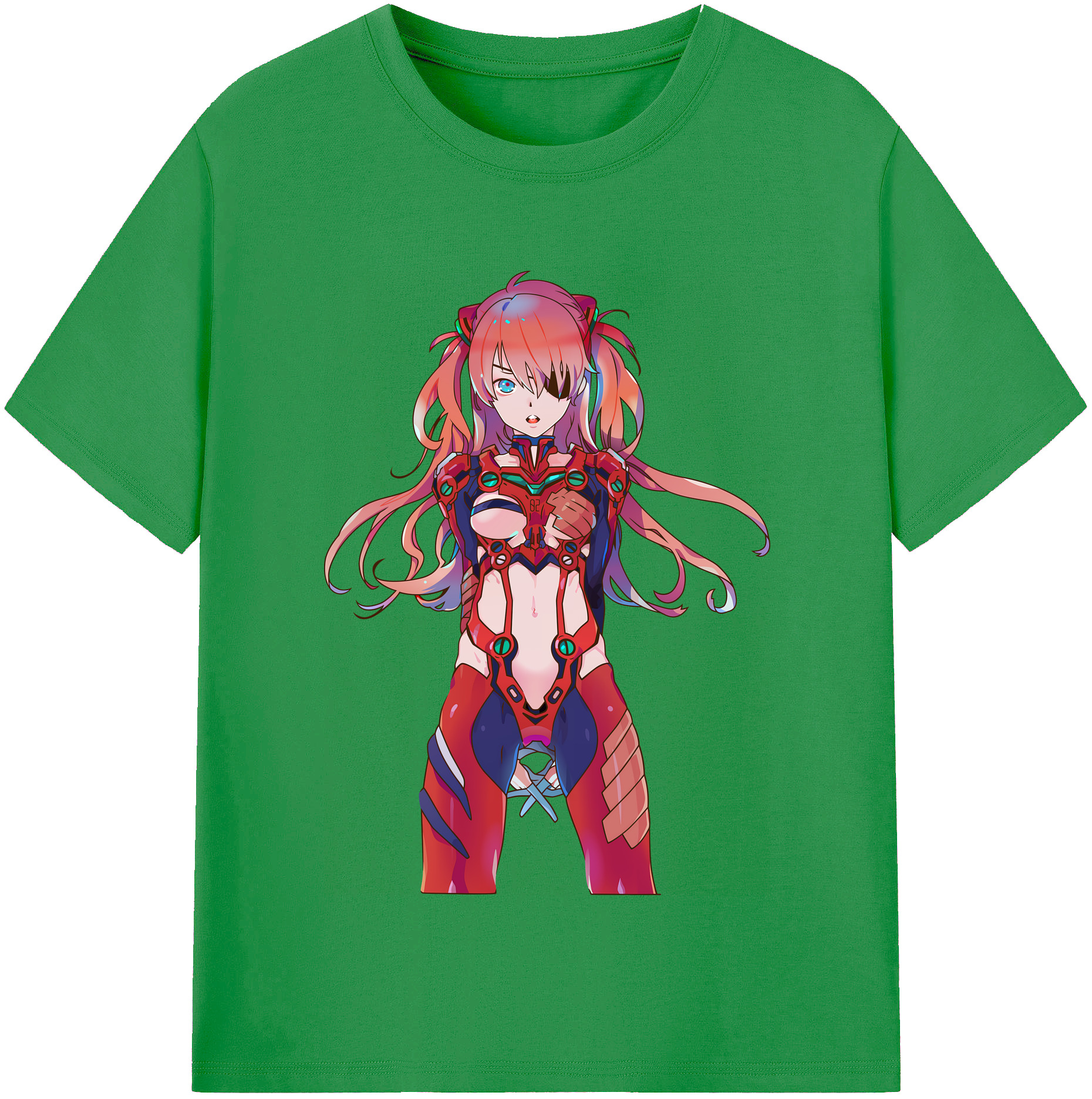 （画像用） EVA 新世紀エヴァンゲリオン レディースカジュアルプリントTシャツ（綿100％）