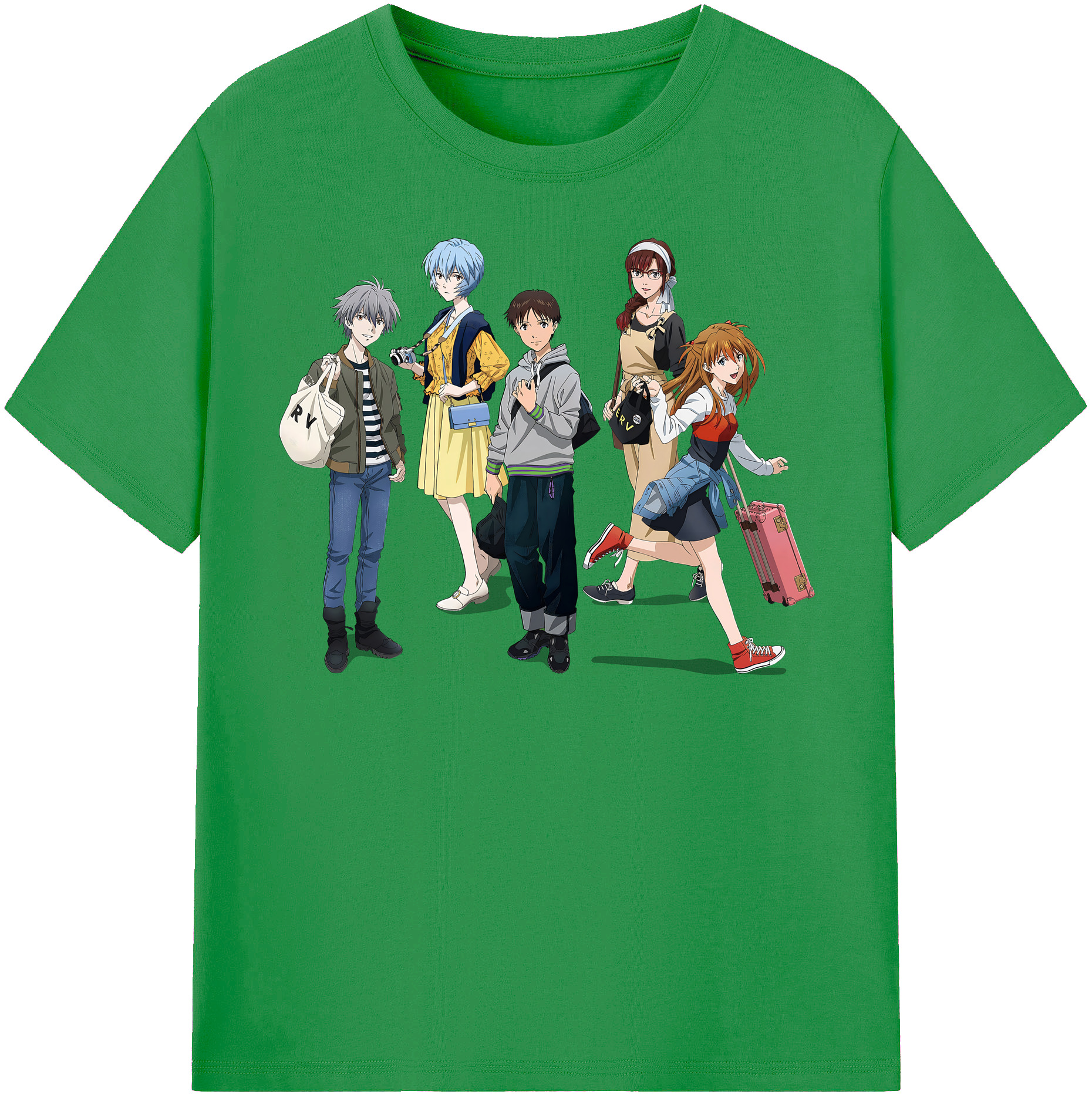 （画像用） EVA 新世紀エヴァンゲリオン レディースカジュアルプリントTシャツ（綿100％）