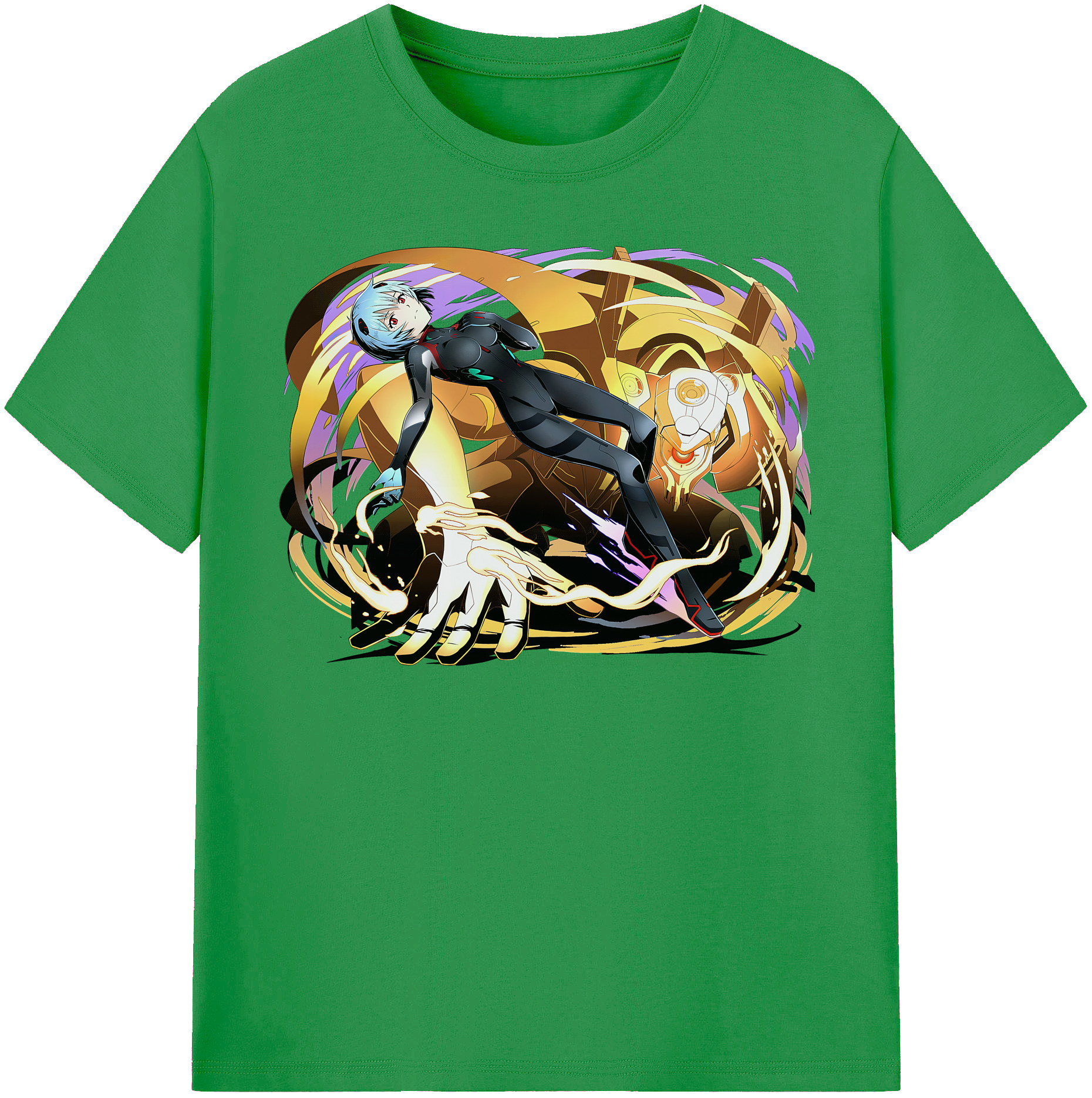 （画像用） EVA 新世紀エヴァンゲリオン レディースカジュアルプリントTシャツ（綿100％）