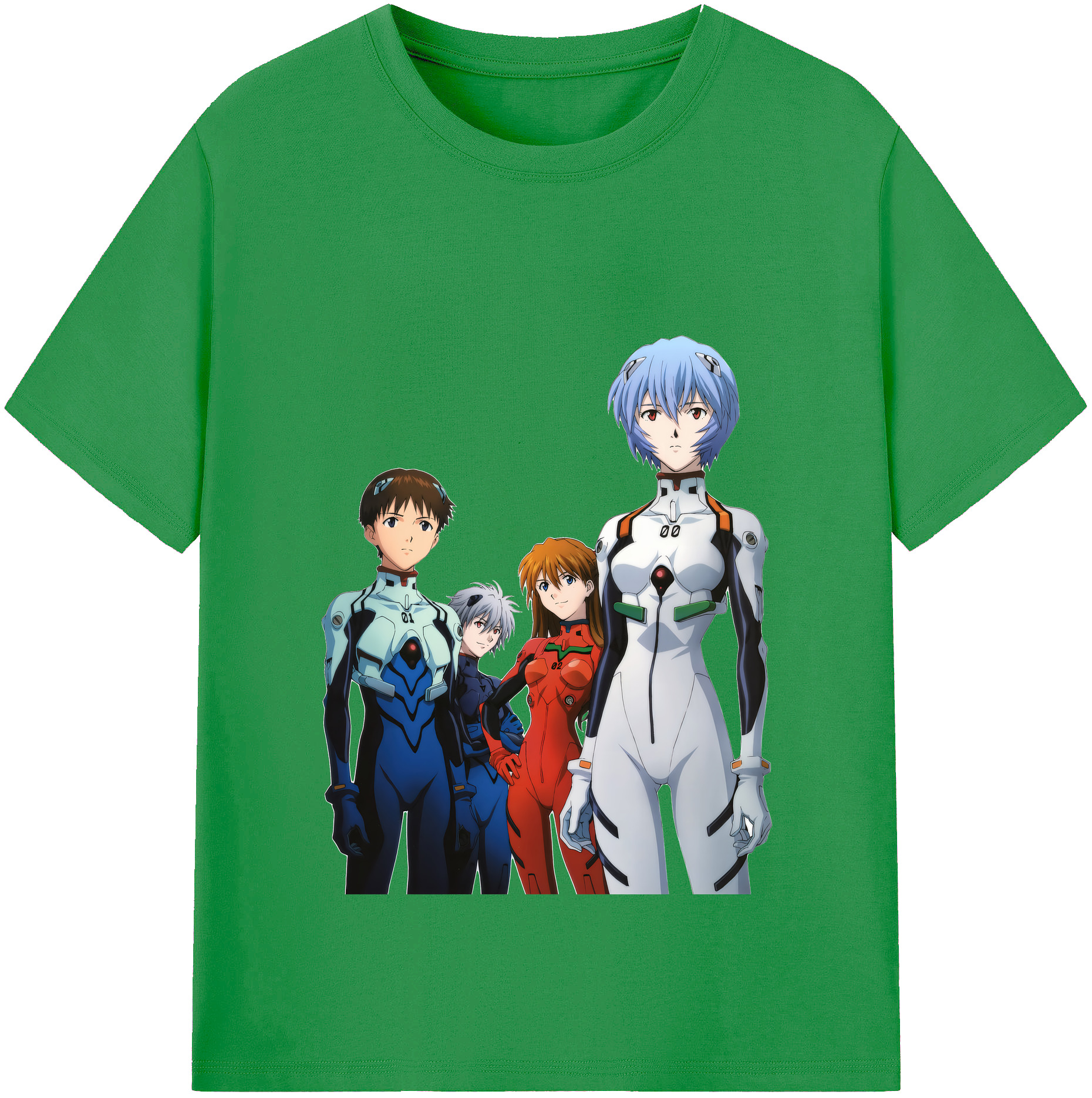 （画像用） EVA 新世紀エヴァンゲリオン レディースカジュアルプリントTシャツ（綿100％）