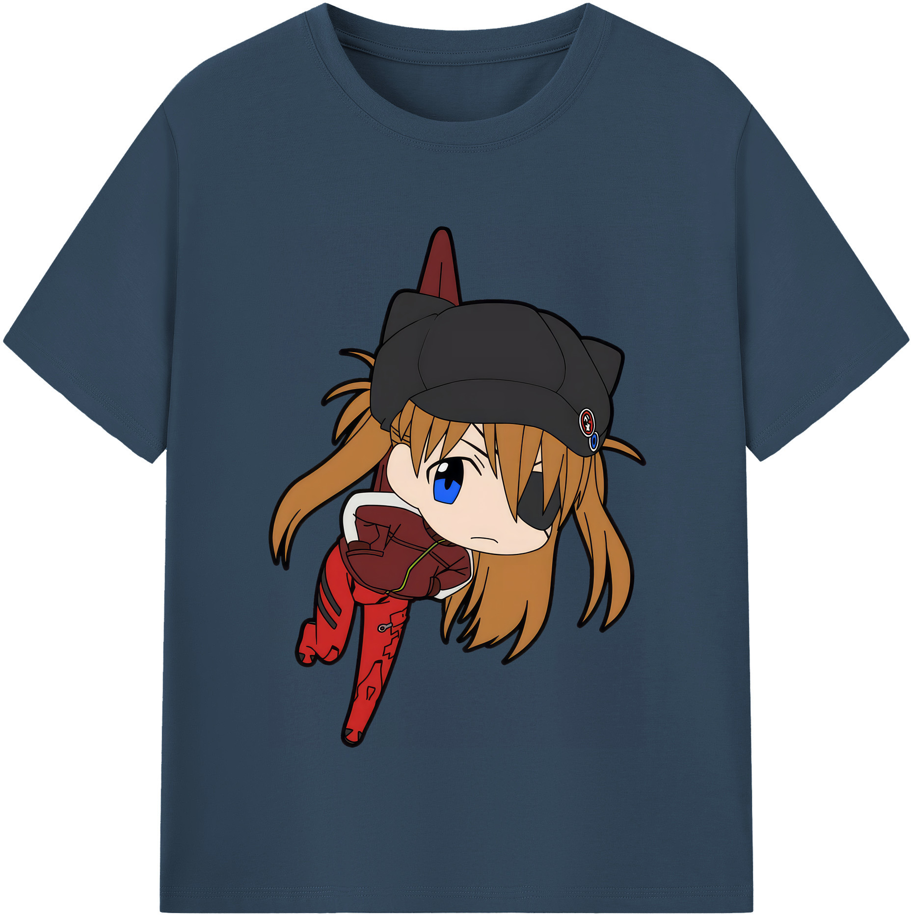 （画像用） EVA 新世紀エヴァンゲリオン レディースカジュアルプリントTシャツ（綿100％）