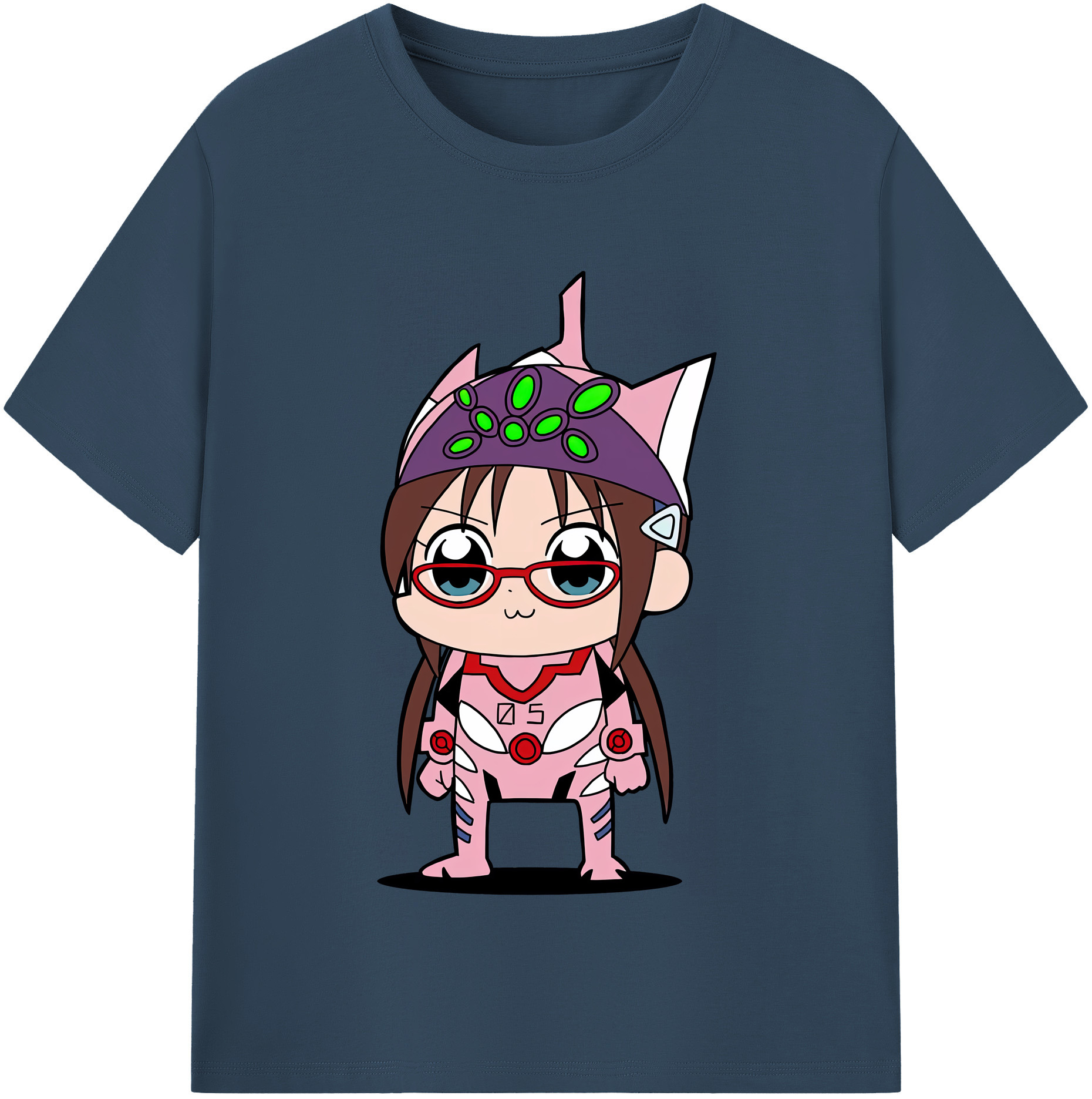 （画像用） EVA 新世紀エヴァンゲリオン レディースカジュアルプリントTシャツ（綿100％）
