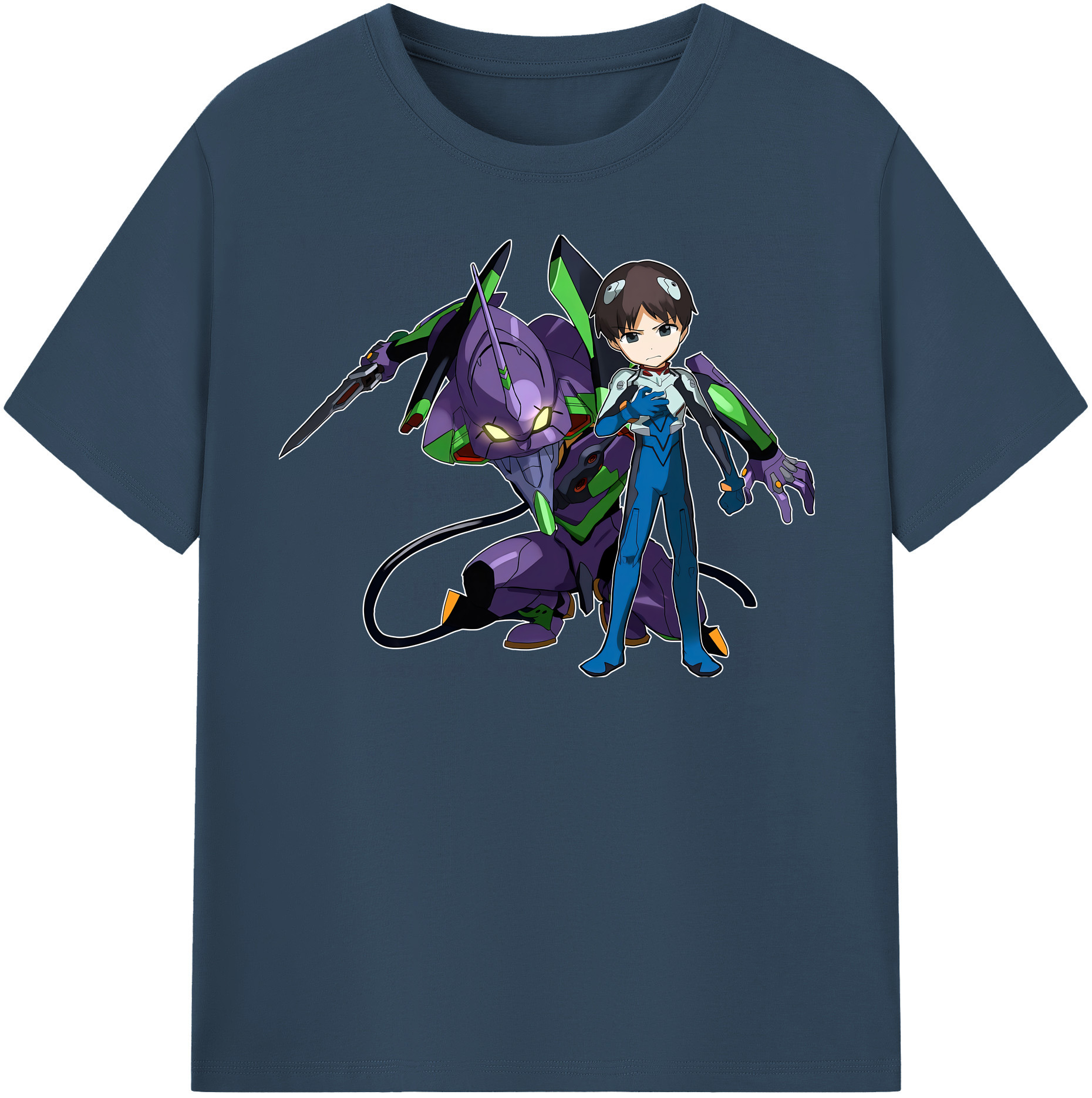 （画像用） EVA 新世紀エヴァンゲリオン レディースカジュアルプリントTシャツ（綿100％）