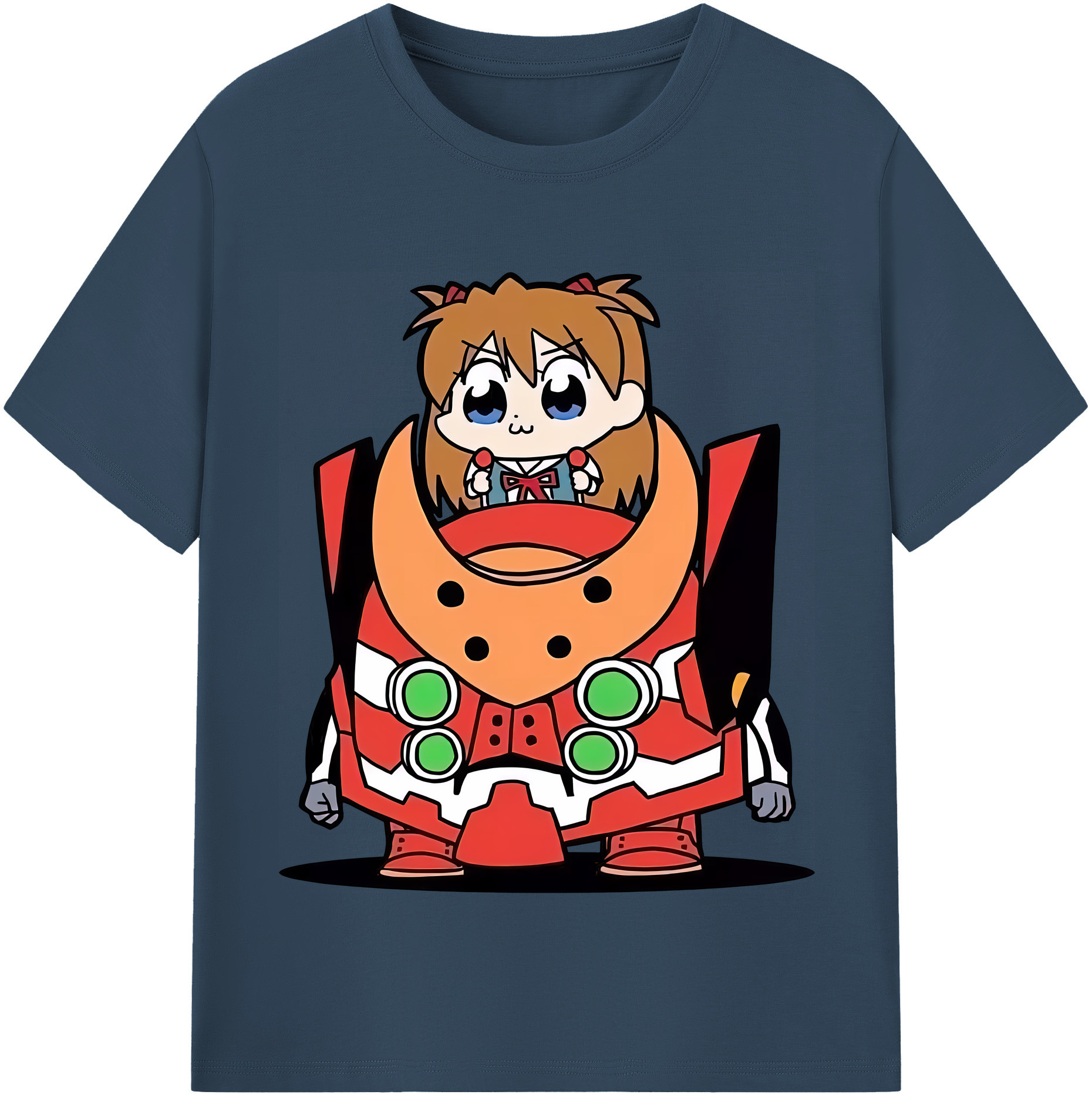 （画像用） EVA 新世紀エヴァンゲリオン レディースカジュアルプリントTシャツ（綿100％）