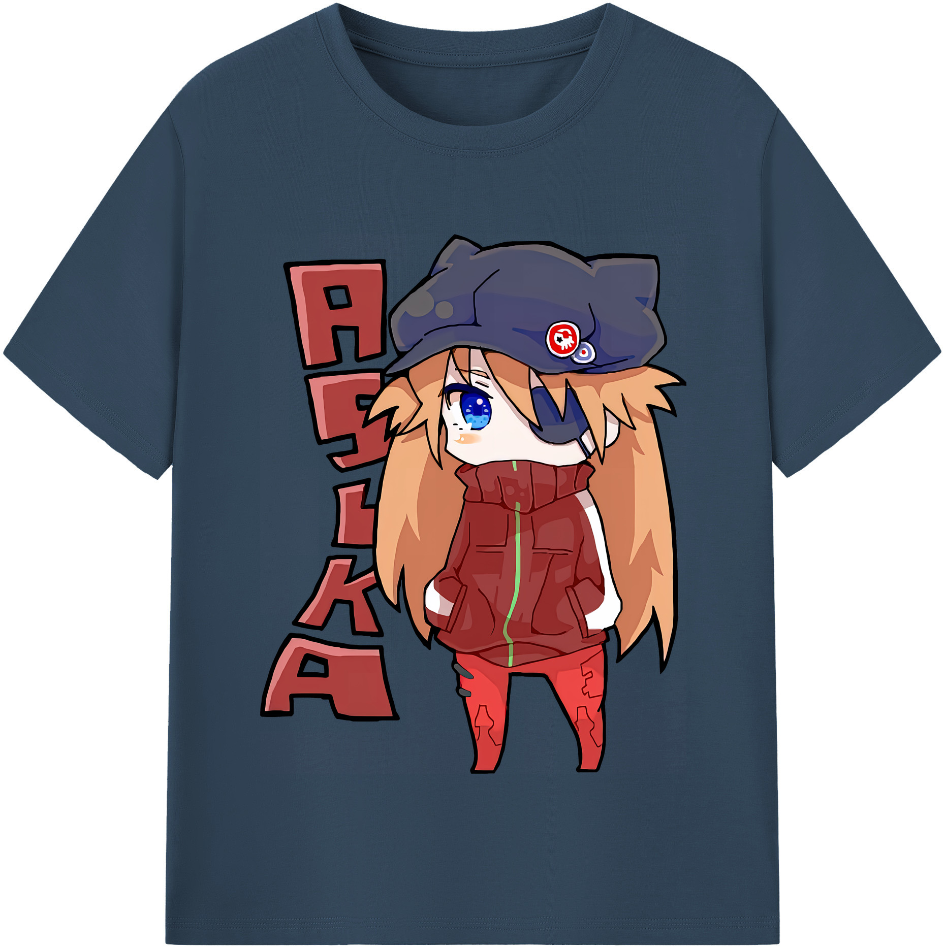 （画像用） EVA 新世紀エヴァンゲリオン レディースカジュアルプリントTシャツ（綿100％）