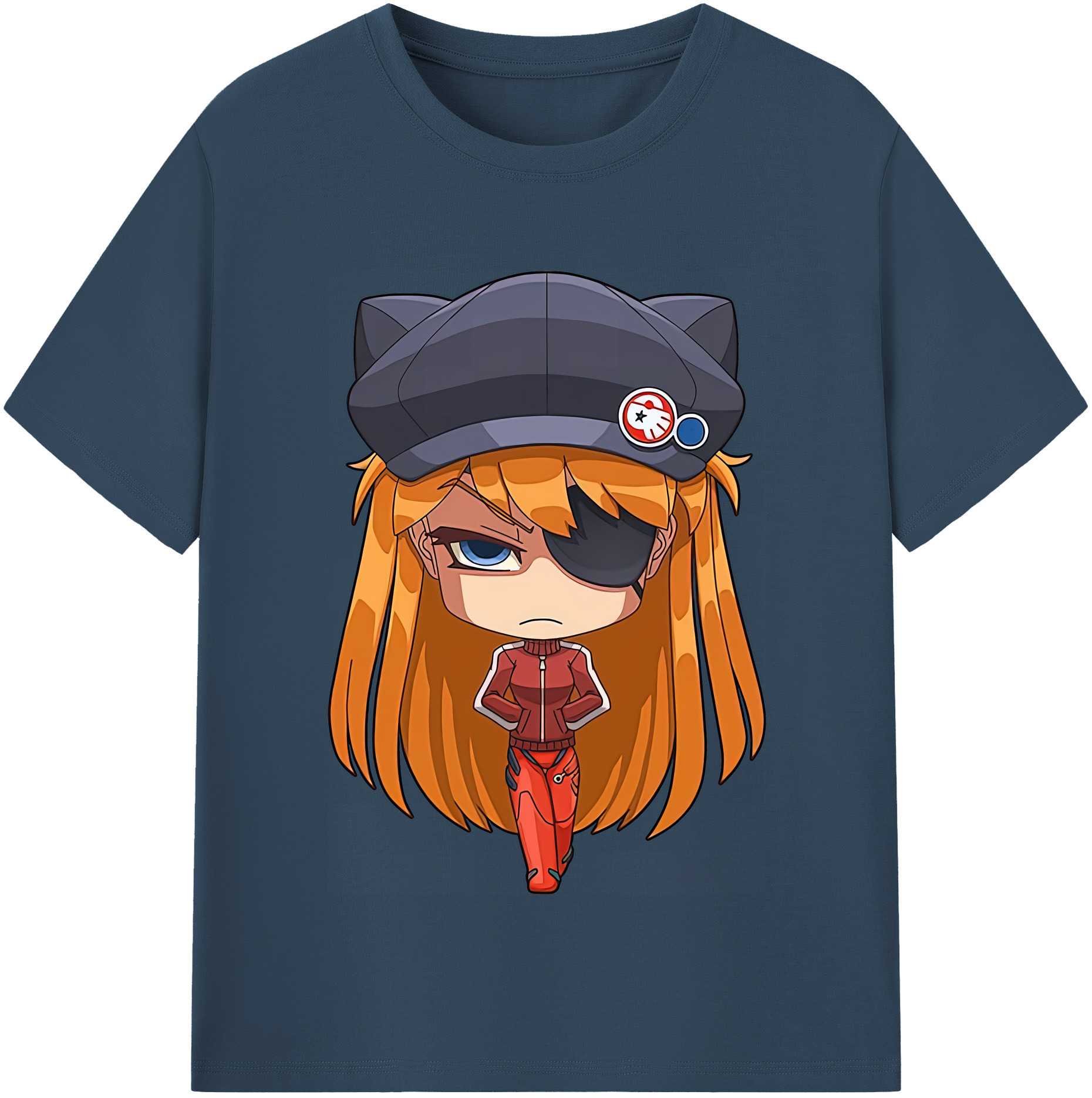 （画像用） EVA 新世紀エヴァンゲリオン レディースカジュアルプリントTシャツ（綿100％）