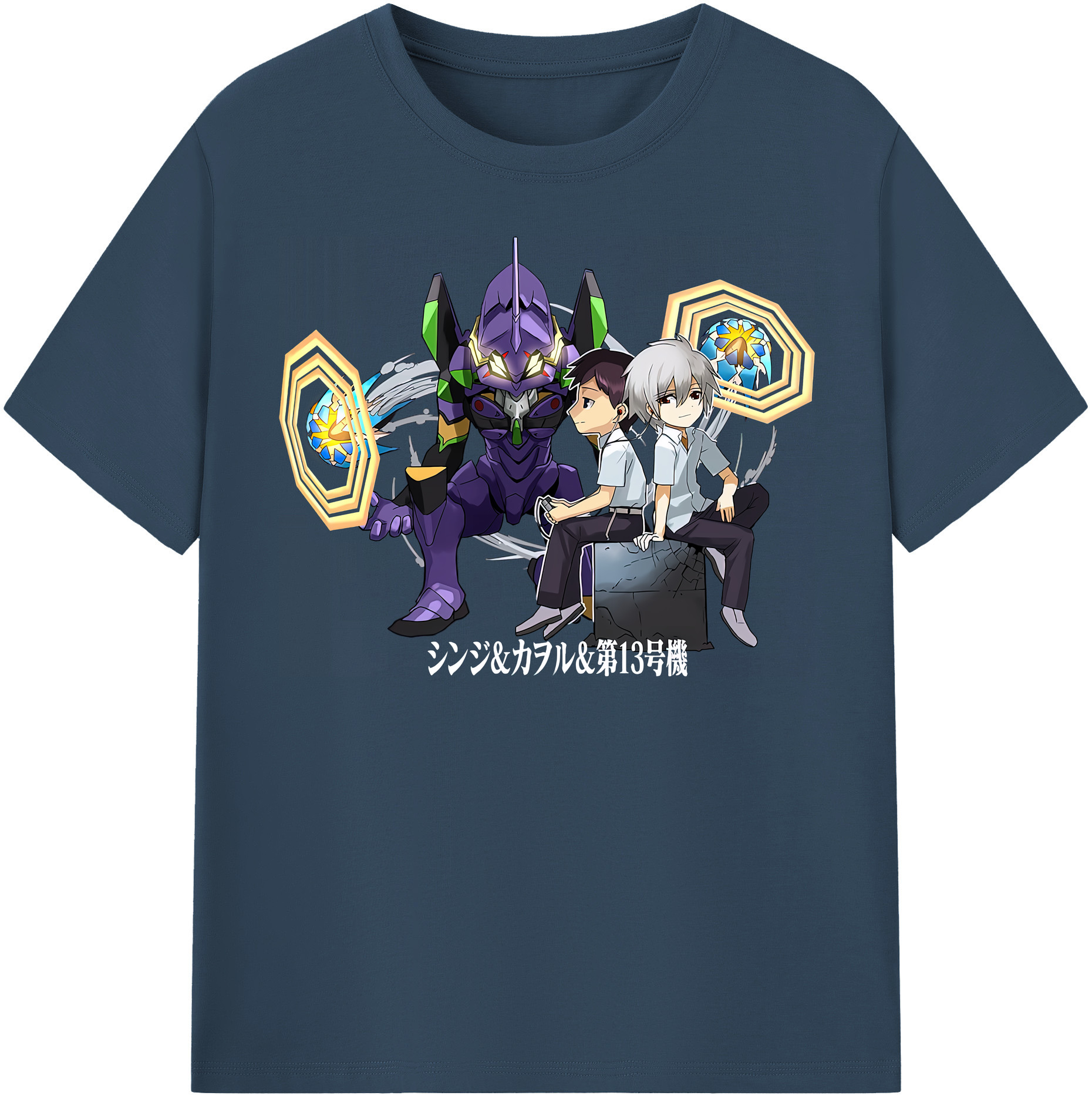 （画像用） EVA 新世紀エヴァンゲリオン レディースカジュアルプリントTシャツ（綿100％）