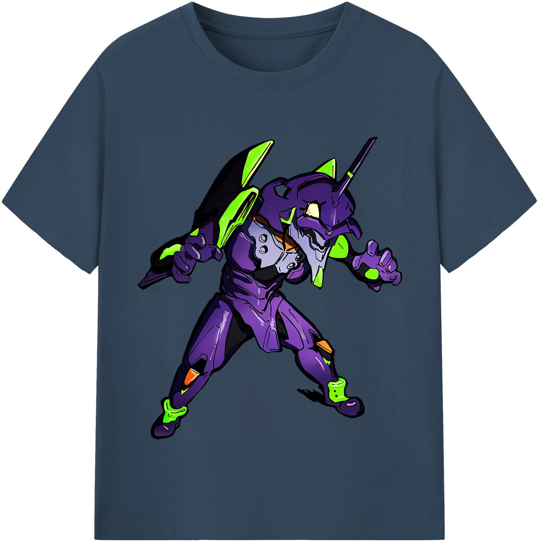 （画像用） EVA 新世紀エヴァンゲリオン レディースカジュアルプリントTシャツ（綿100％）