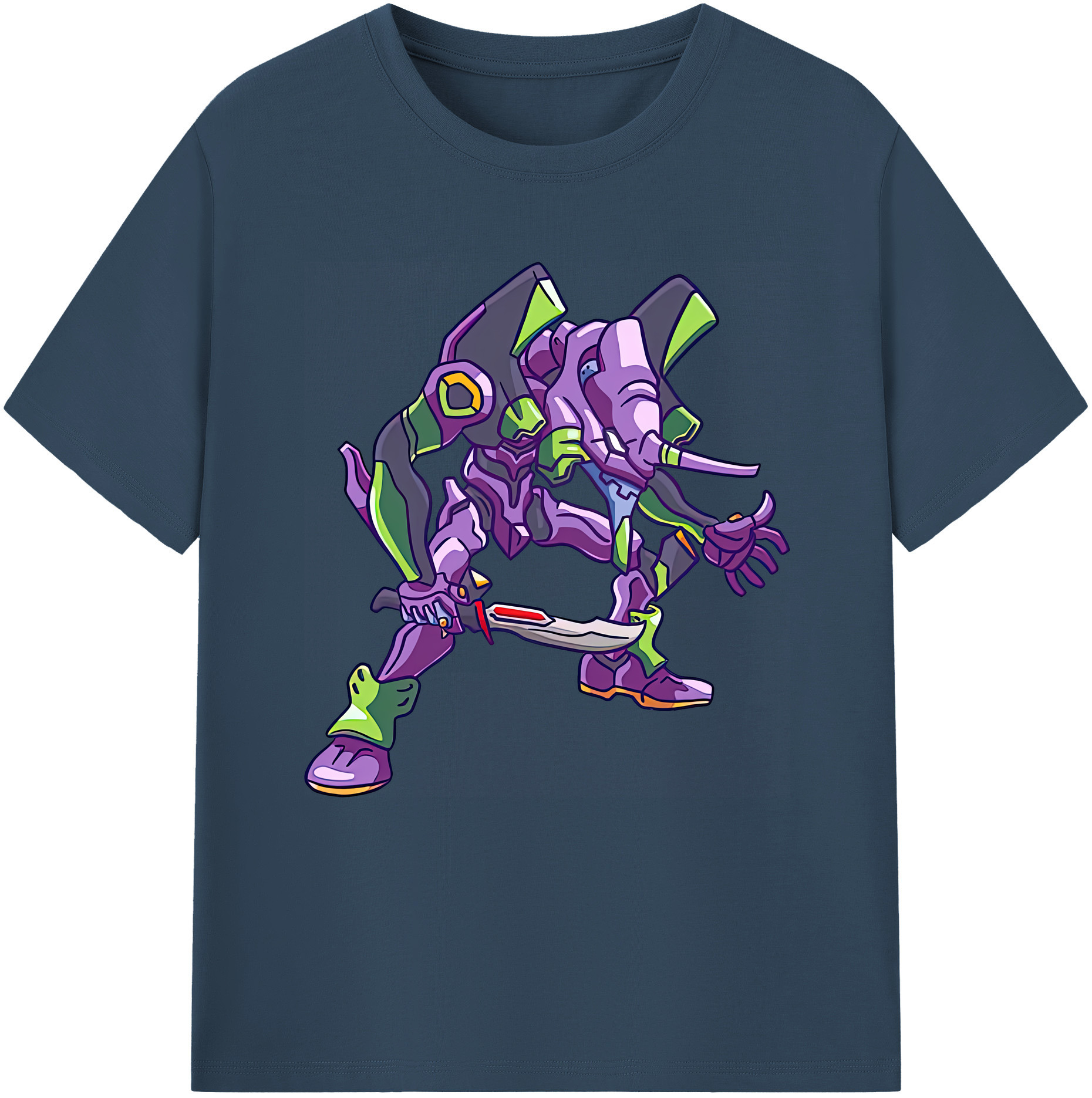 （画像用） EVA 新世紀エヴァンゲリオン レディースカジュアルプリントTシャツ（綿100％）