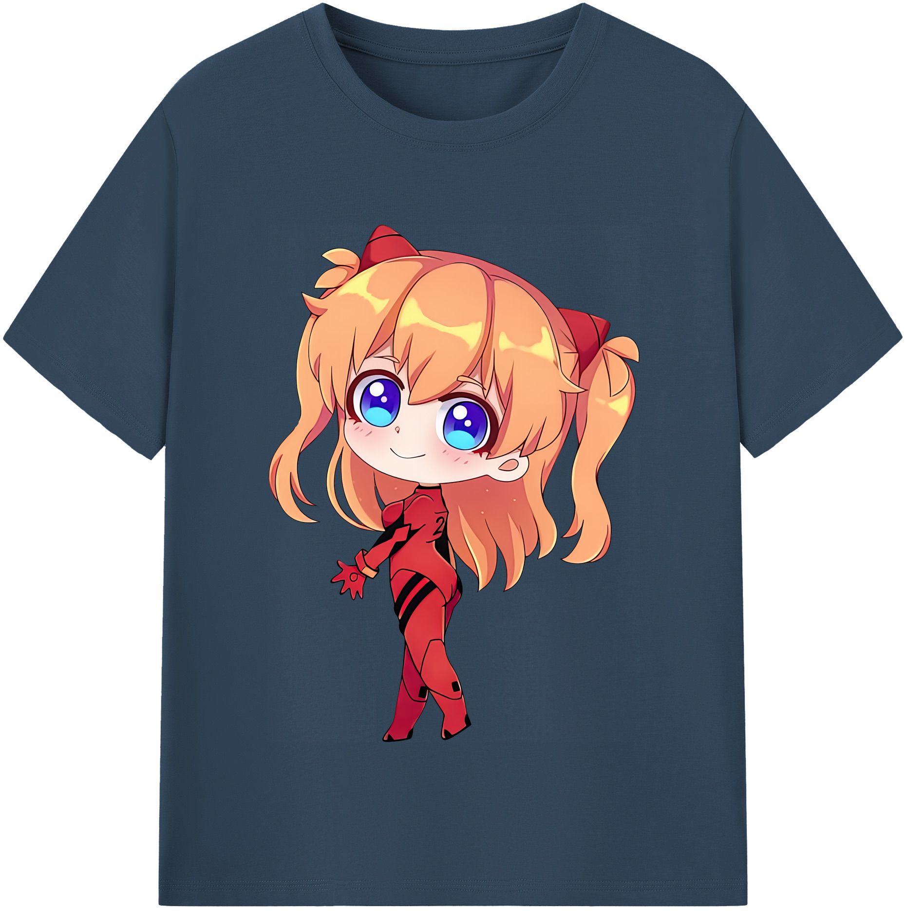 （画像用） EVA 新世紀エヴァンゲリオン レディースカジュアルプリントTシャツ（綿100％）