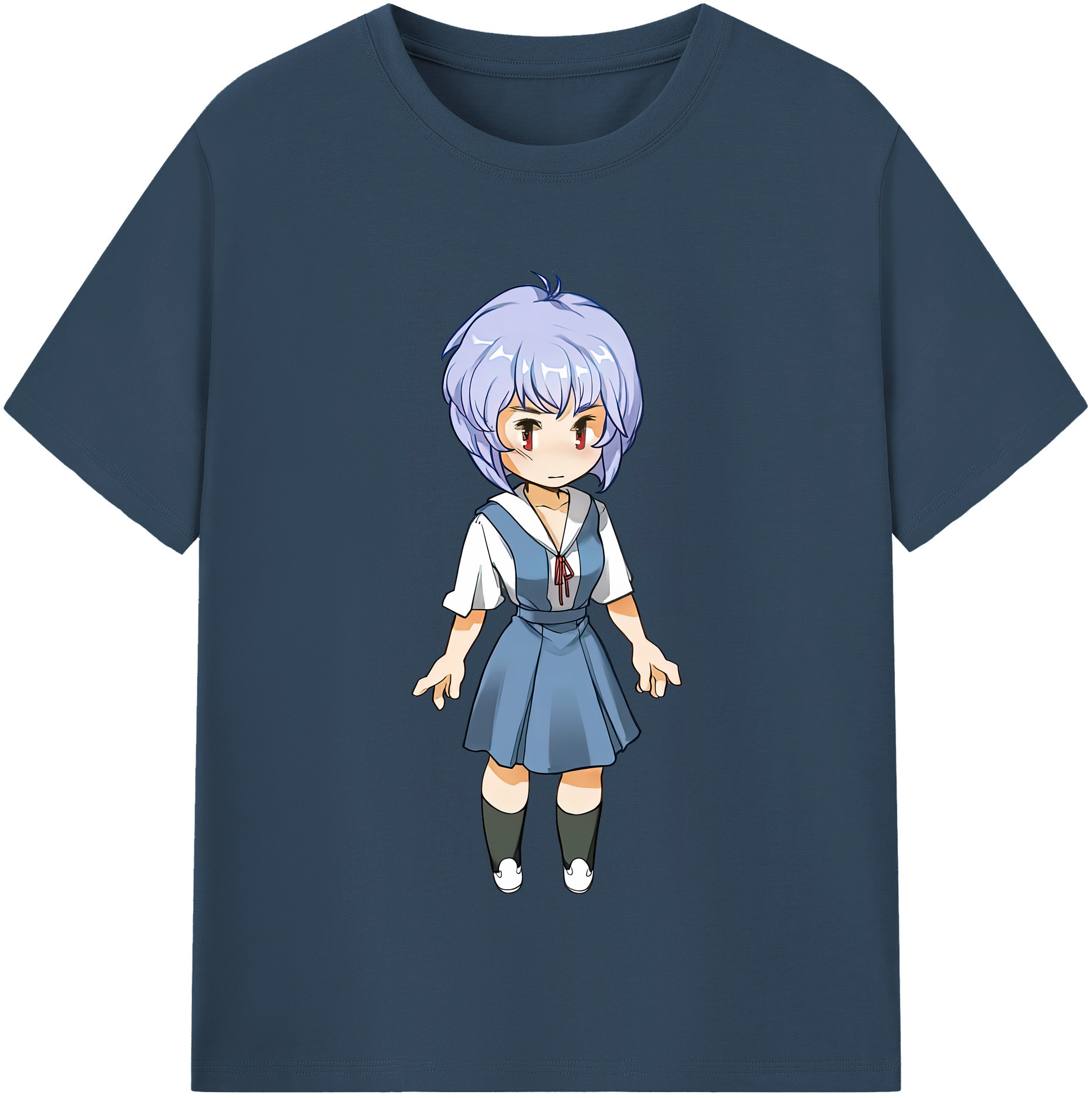 （画像用） EVA 新世紀エヴァンゲリオン レディースカジュアルプリントTシャツ（綿100％）