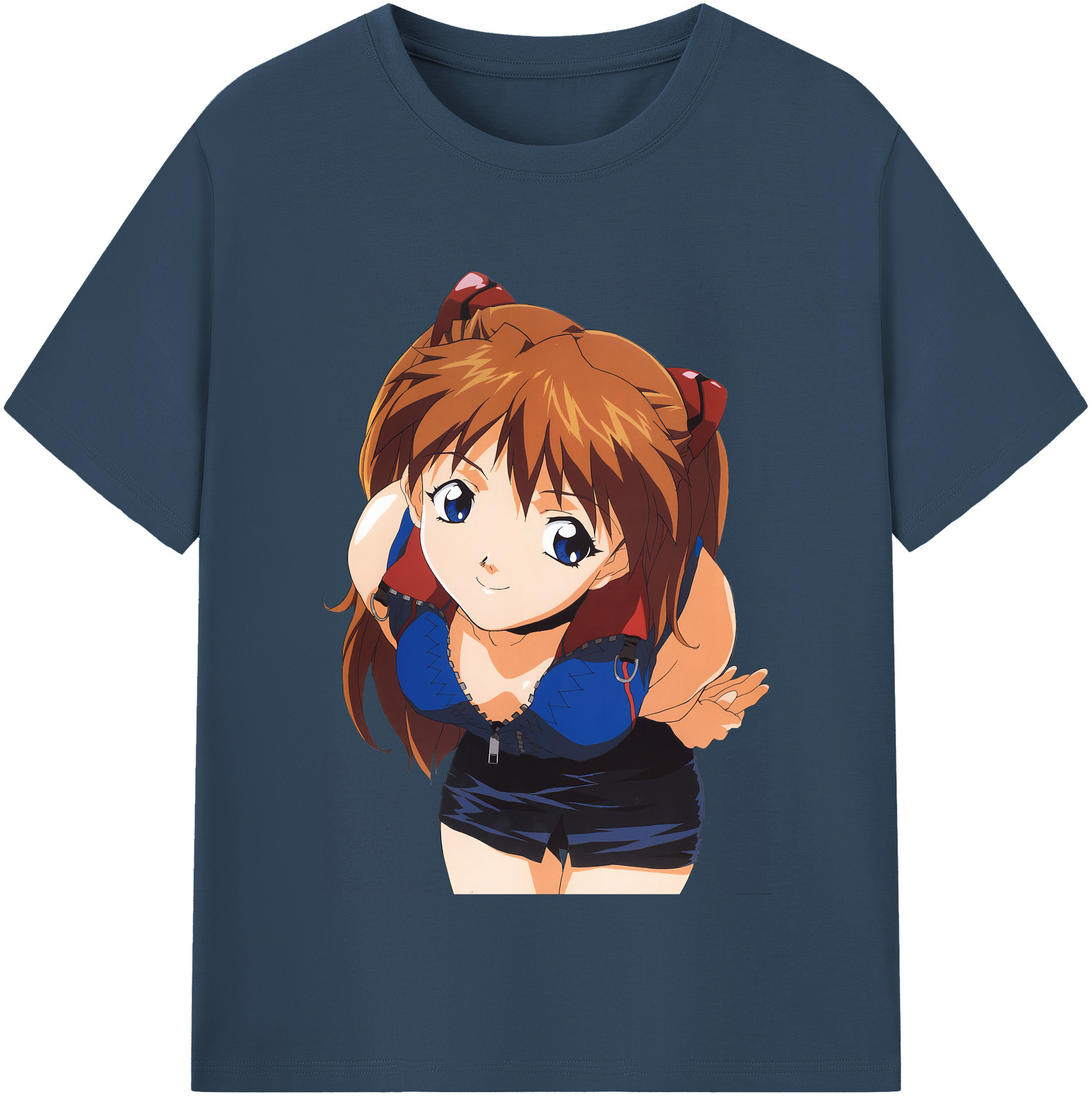 （画像用） EVA 新世紀エヴァンゲリオン レディースカジュアルプリントTシャツ（綿100％）
