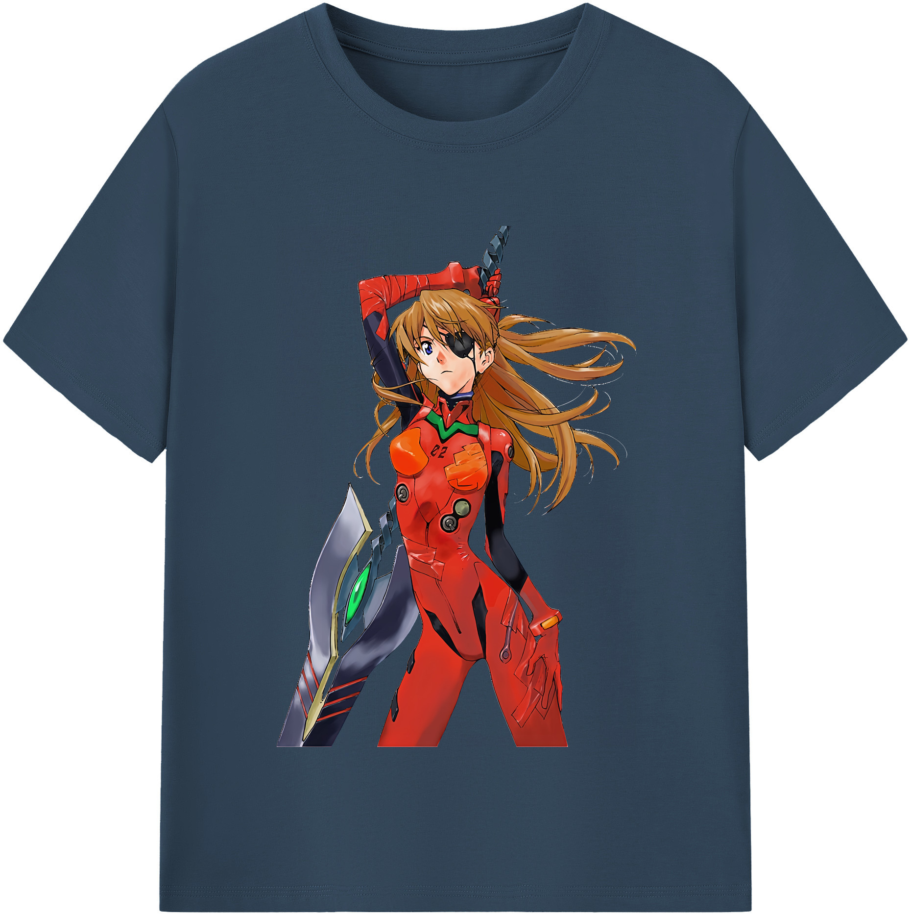 （画像用） EVA 新世紀エヴァンゲリオン レディースカジュアルプリントTシャツ（綿100％）