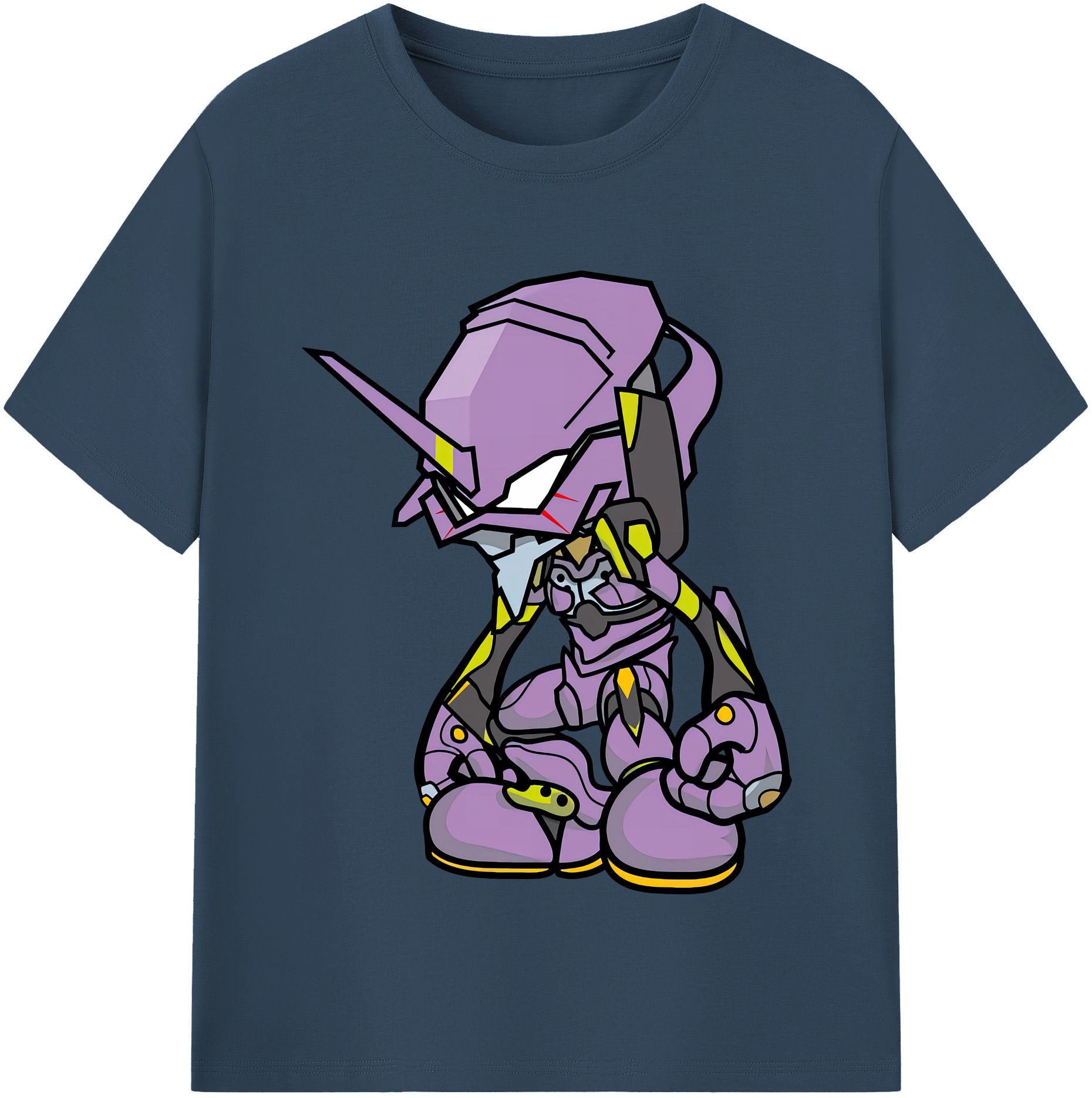 （画像用） EVA 新世紀エヴァンゲリオン レディースカジュアルプリントTシャツ（綿100％）