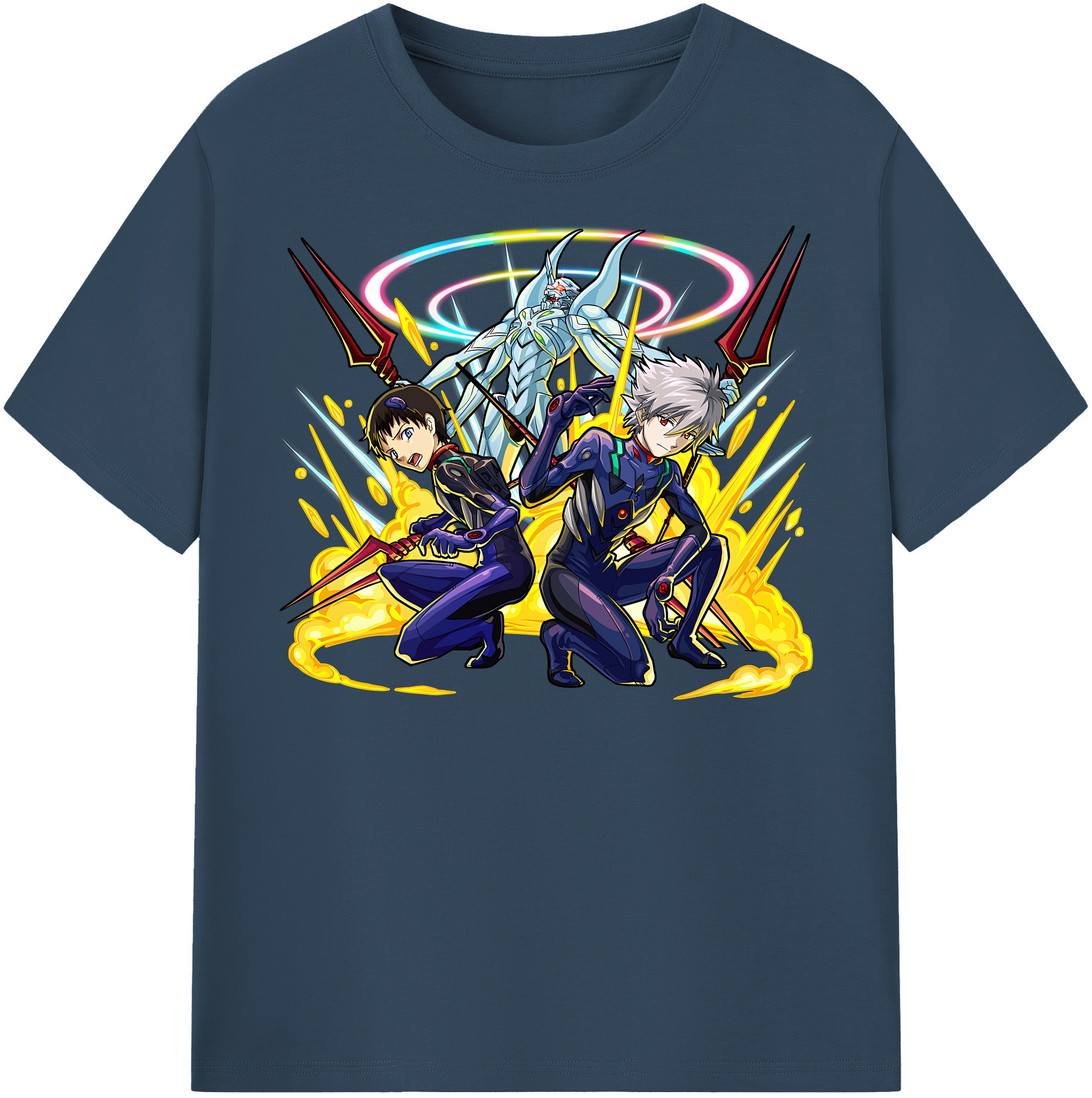 （画像用） EVA 新世紀エヴァンゲリオン レディースカジュアルプリントTシャツ（綿100％）