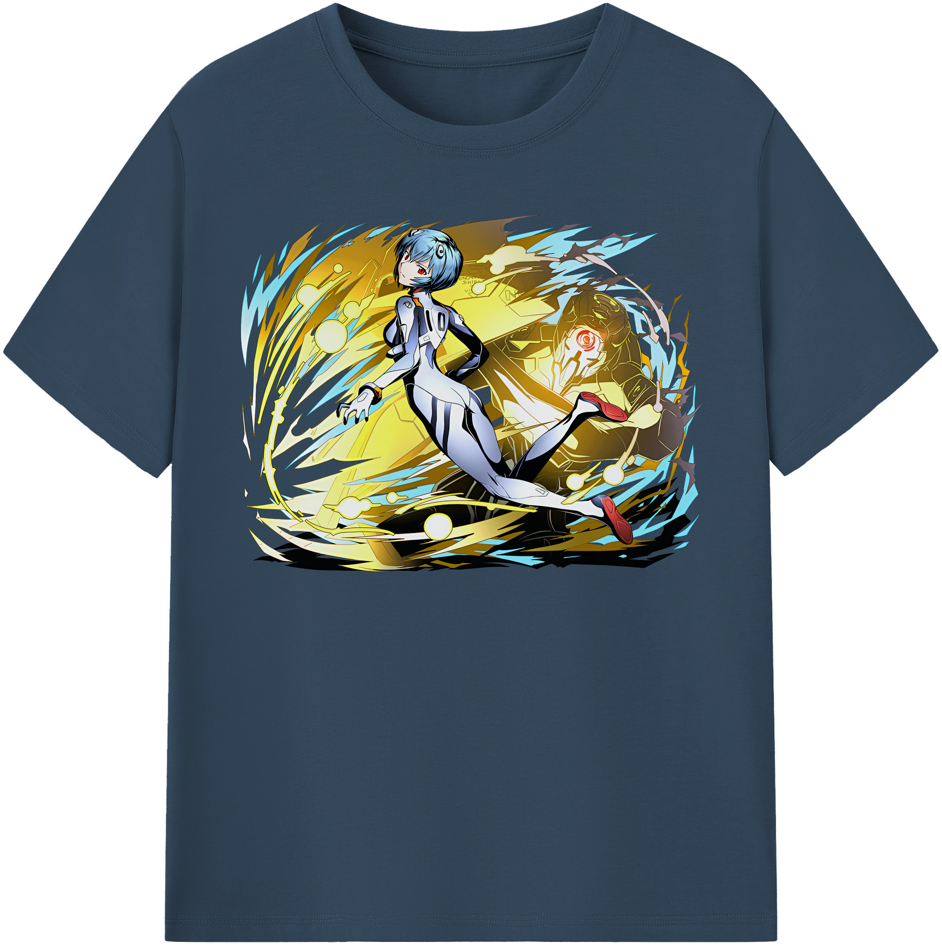 （画像用） EVA 新世紀エヴァンゲリオン レディースカジュアルプリントTシャツ（綿100％）