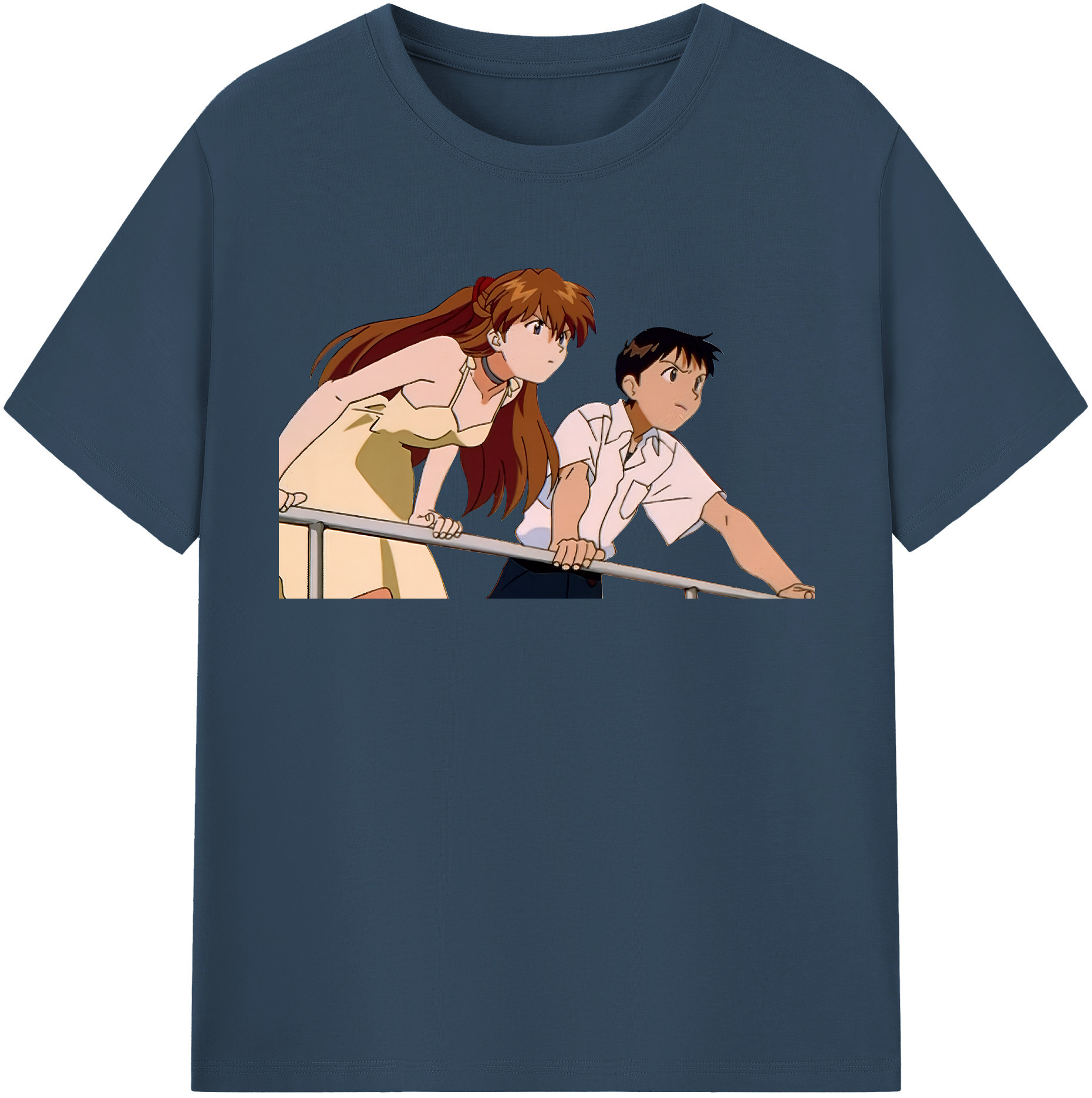 （画像用） EVA 新世紀エヴァンゲリオン レディースカジュアルプリントTシャツ（綿100％）