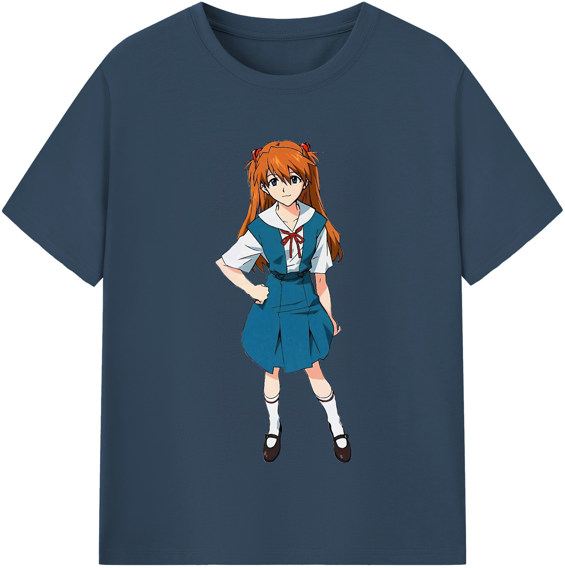 （画像用） EVA 新世紀エヴァンゲリオン レディースカジュアルプリントTシャツ（綿100％）