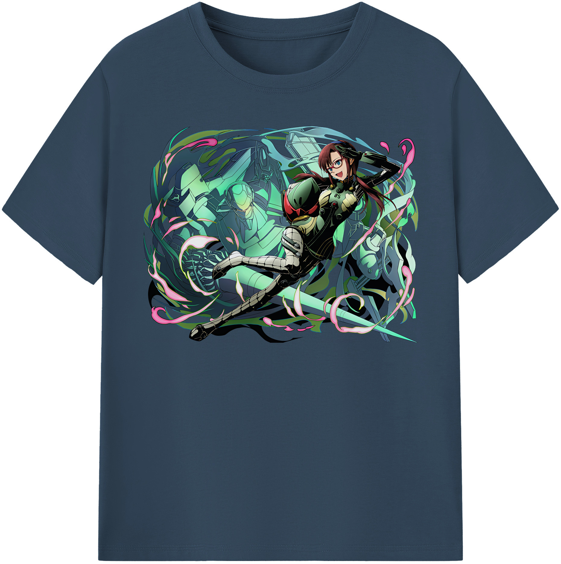 （画像用） EVA 新世紀エヴァンゲリオン レディースカジュアルプリントTシャツ（綿100％）