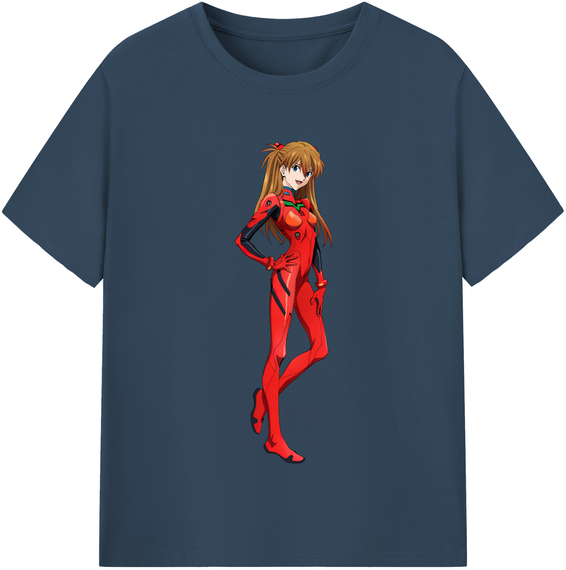 （画像用） EVA 新世紀エヴァンゲリオン レディースカジュアルプリントTシャツ（綿100％）