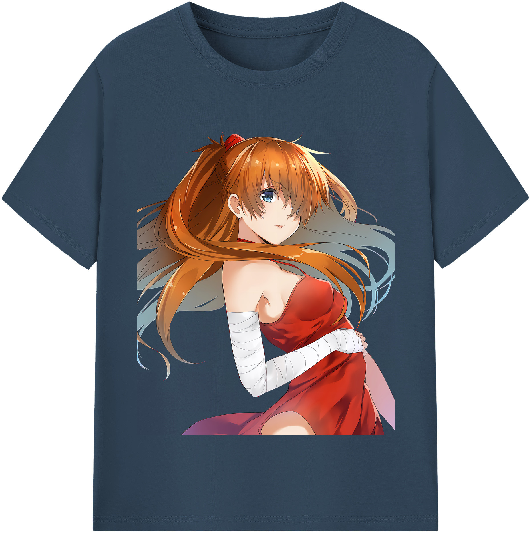 （画像用） EVA 新世紀エヴァンゲリオン レディースカジュアルプリントTシャツ（綿100％）