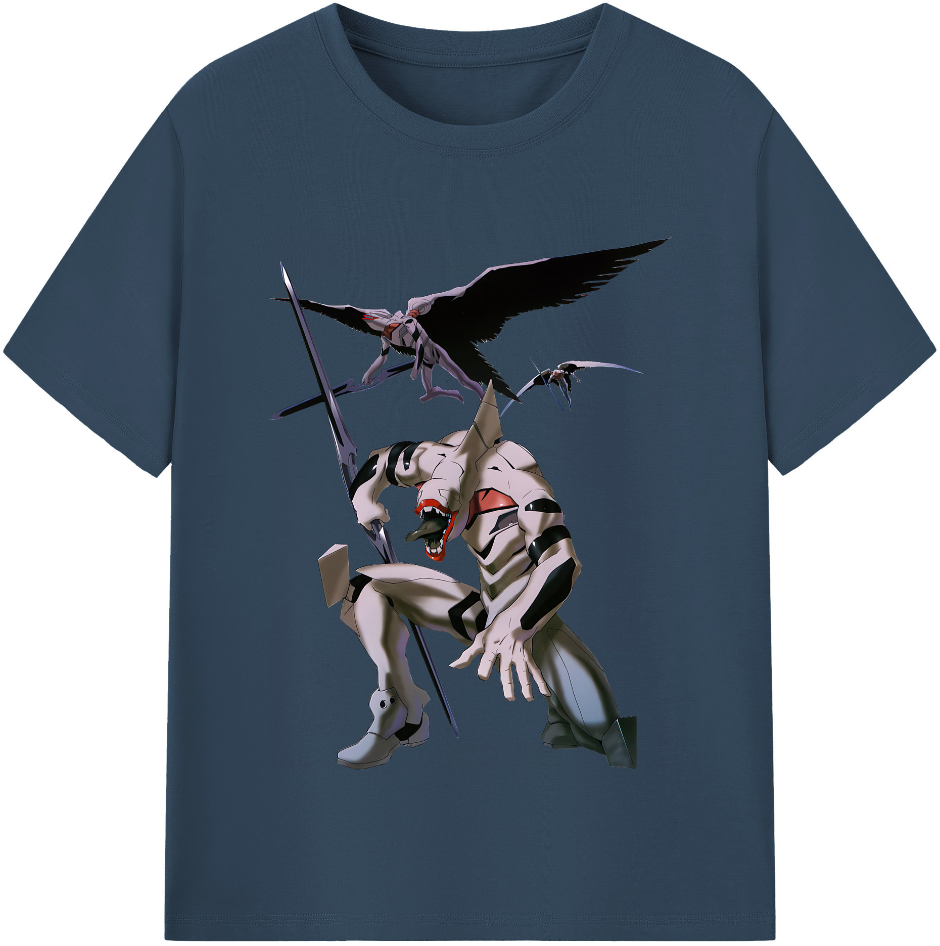（画像用） EVA 新世紀エヴァンゲリオン レディースカジュアルプリントTシャツ（綿100％）
