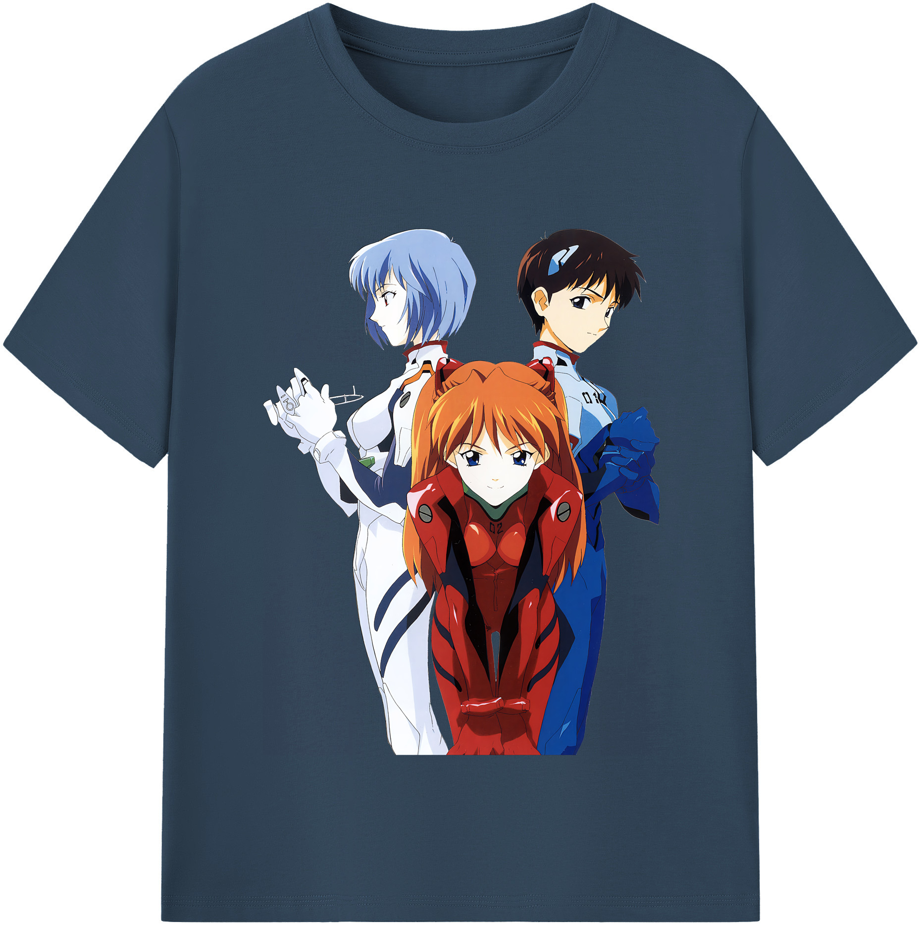 （画像用） EVA 新世紀エヴァンゲリオン レディースカジュアルプリントTシャツ（綿100％）