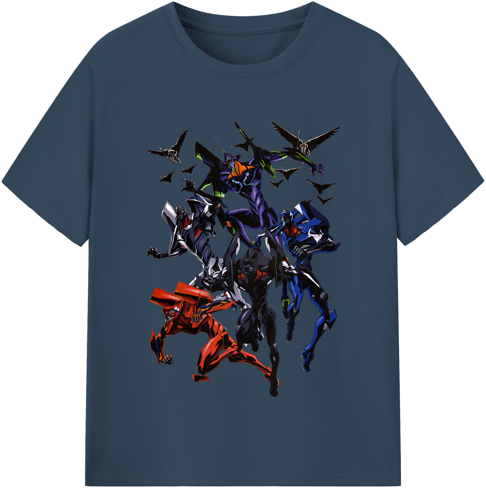 （画像用） EVA 新世紀エヴァンゲリオン レディースカジュアルプリントTシャツ（綿100％）